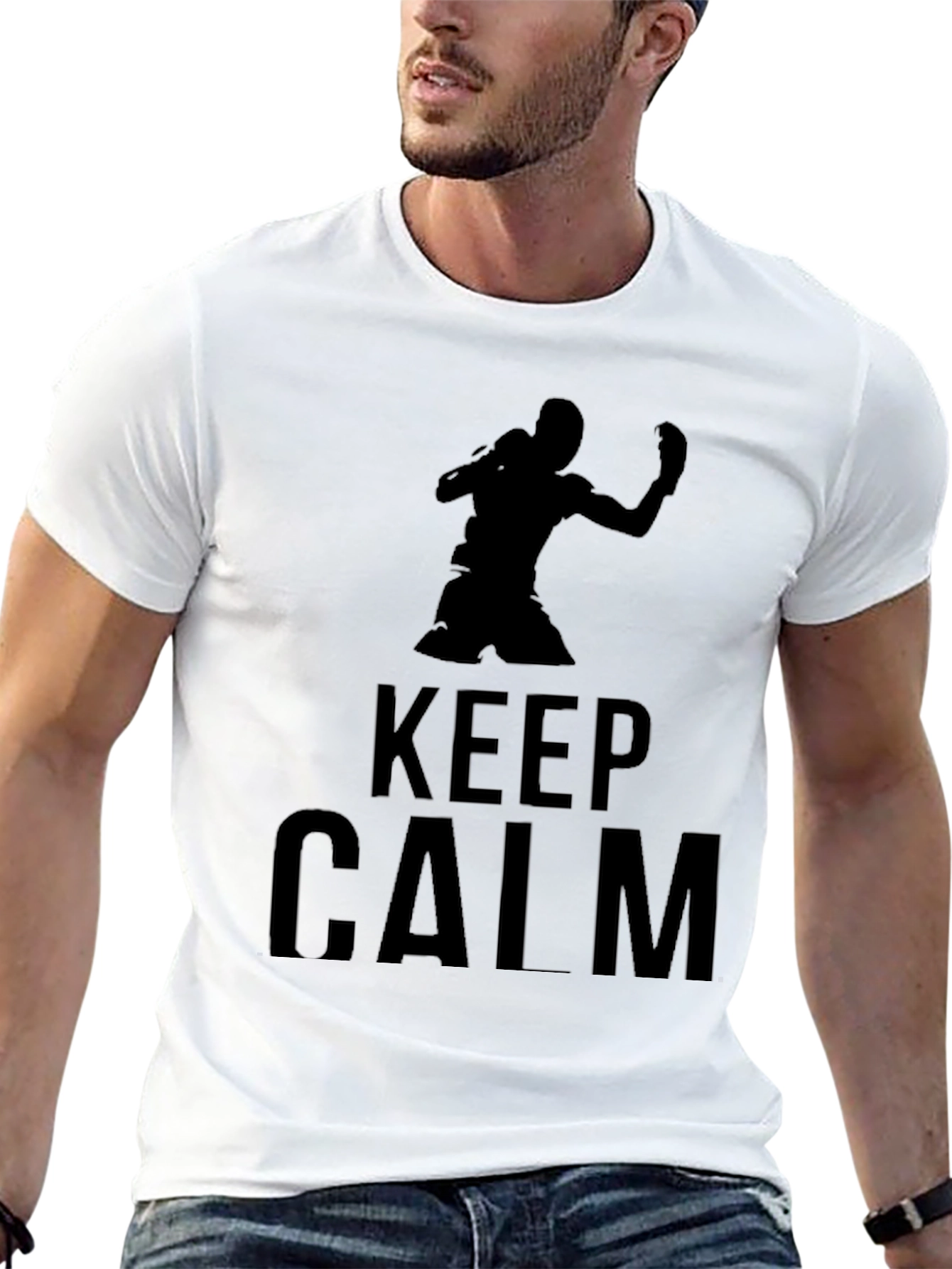 Keep Calm Boxing Graphic T-Shirt