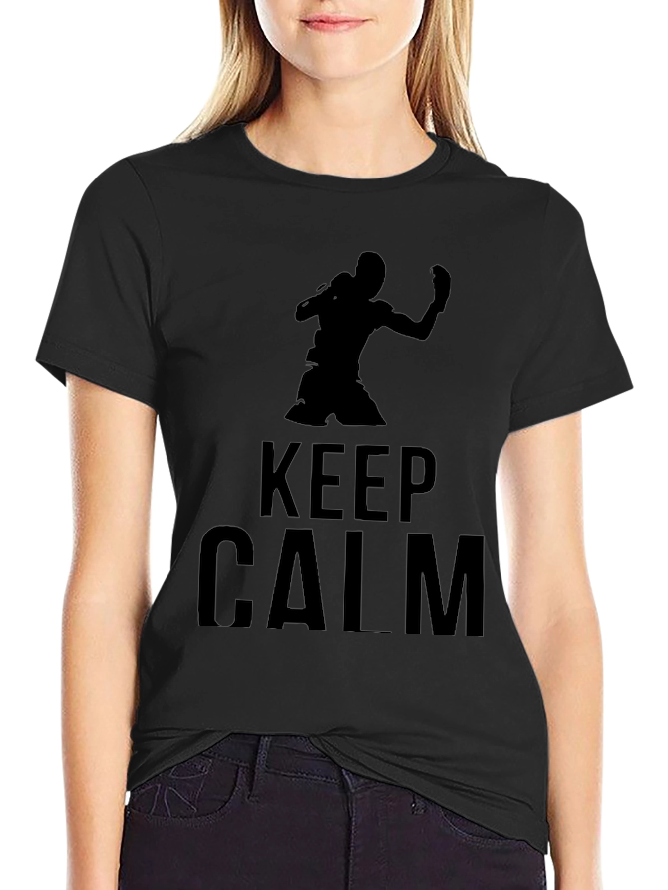 Keep Calm Boxing Graphic T-Shirt