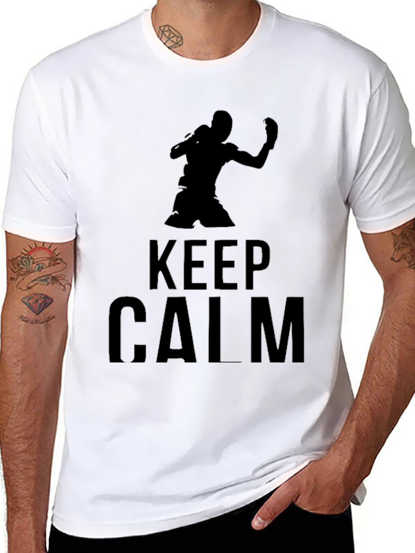 Keep Calm Boxing Graphic T-Shirt