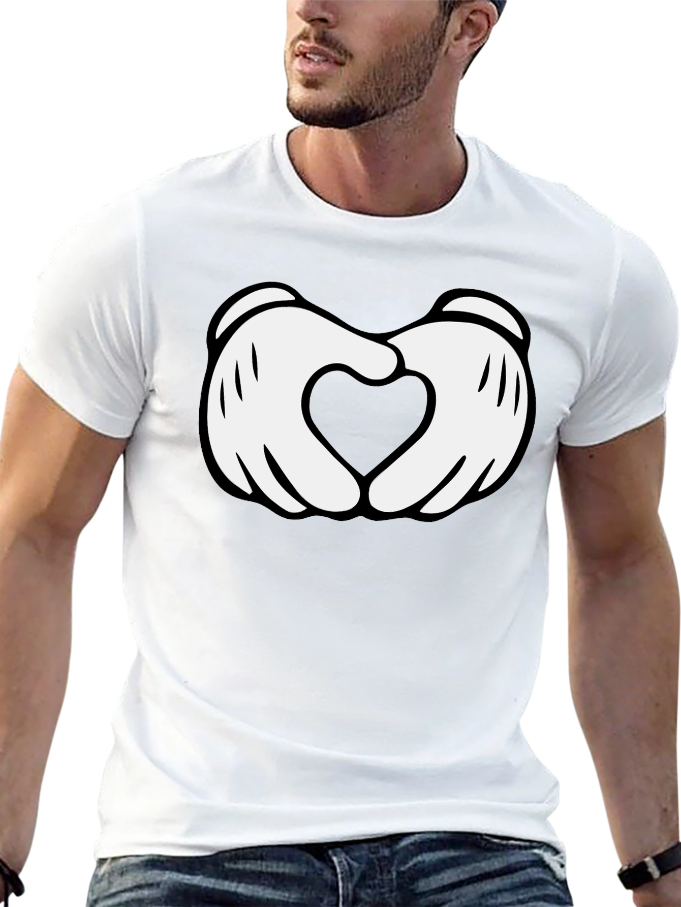 Heart Hands Graphic Tee - Soft Cotton Blend