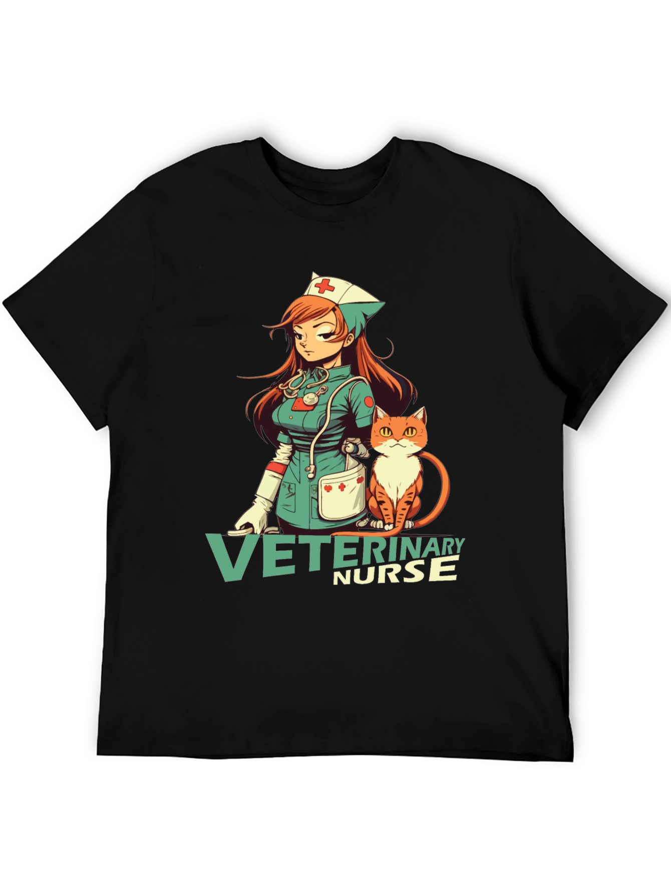 Veterinary Nurse Anime Style T-Shirt
