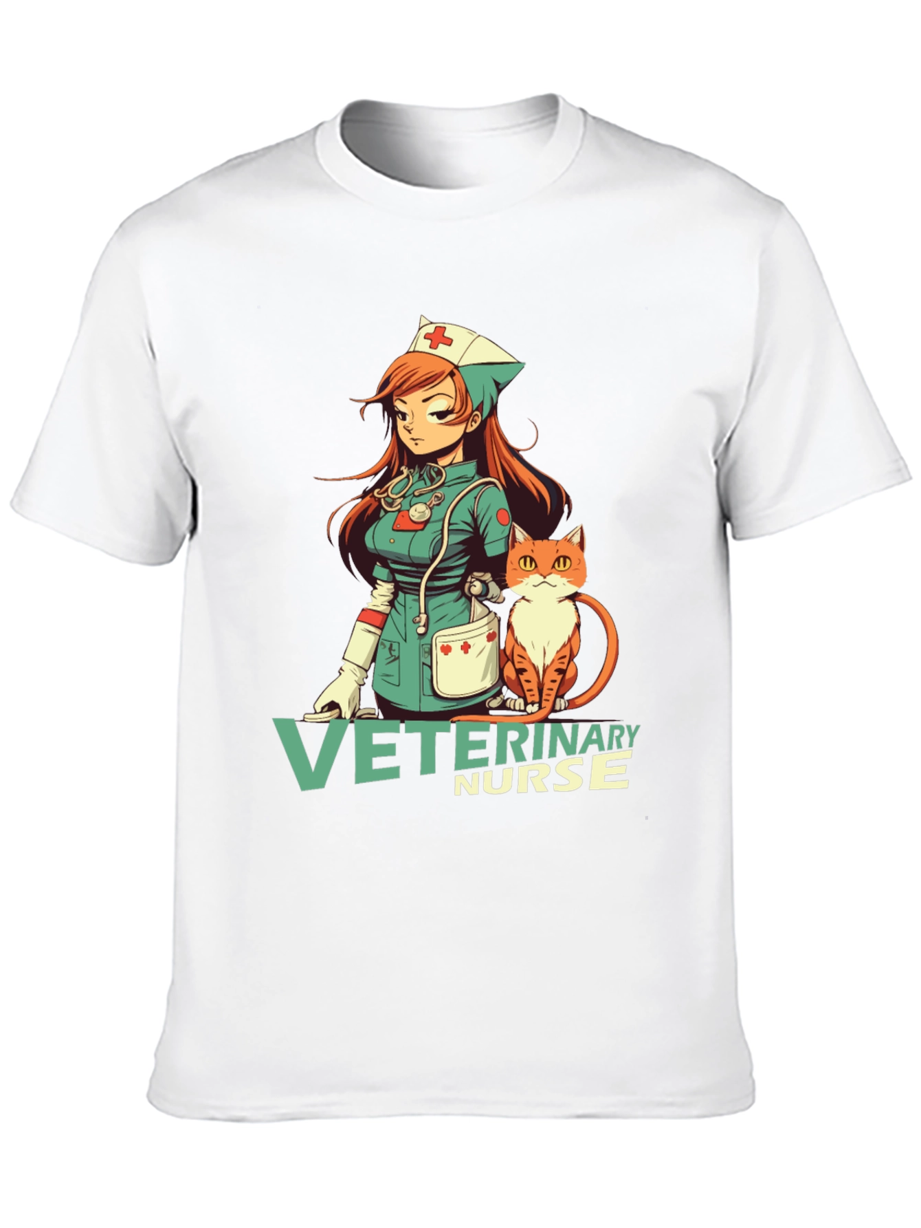 Veterinary Nurse Anime Style T-Shirt