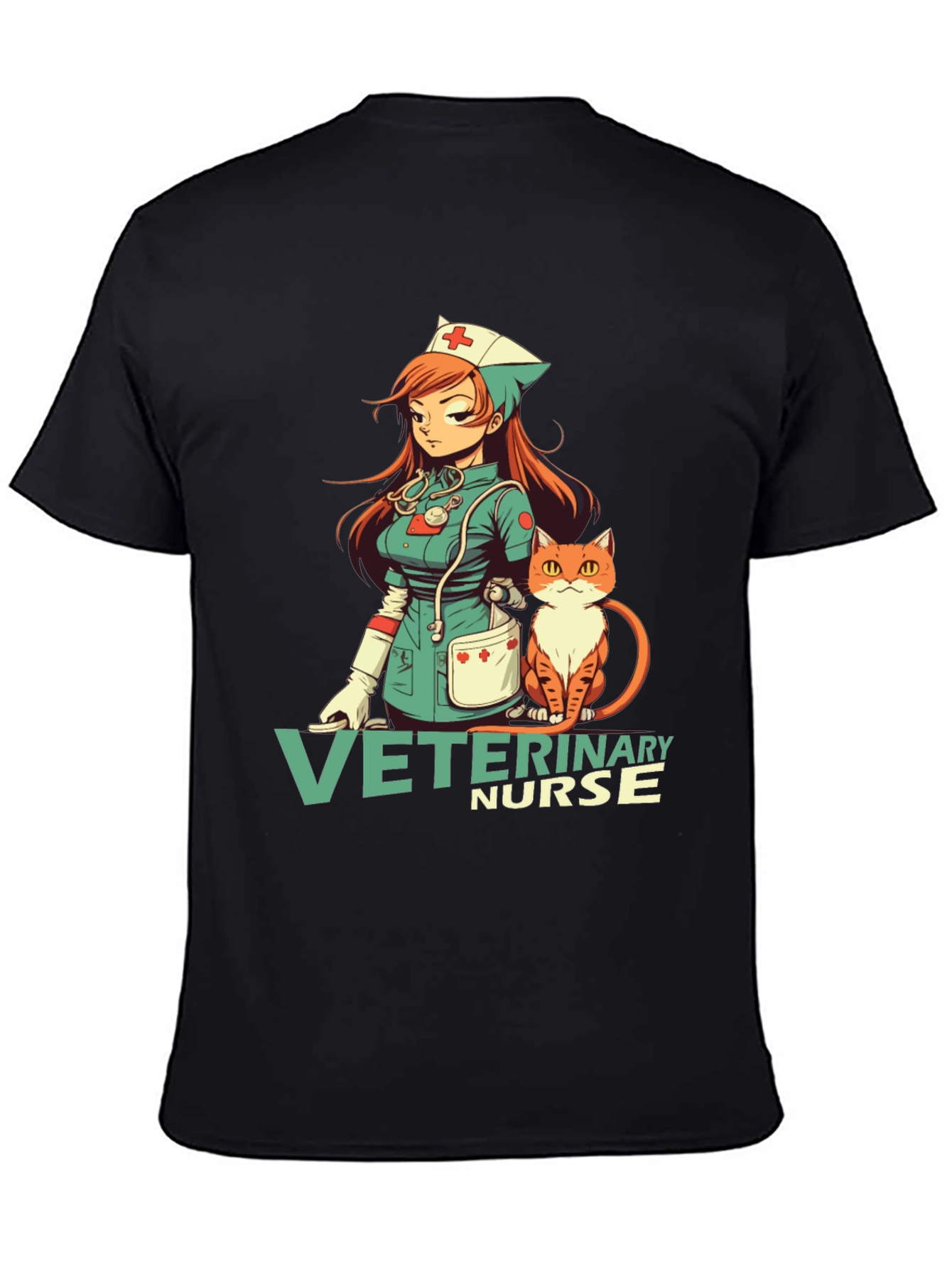Veterinary Nurse Anime Style T-Shirt