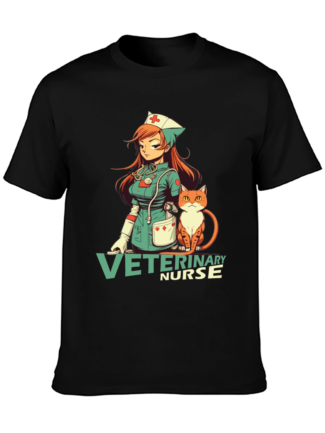 Veterinary Nurse Anime Style T-Shirt