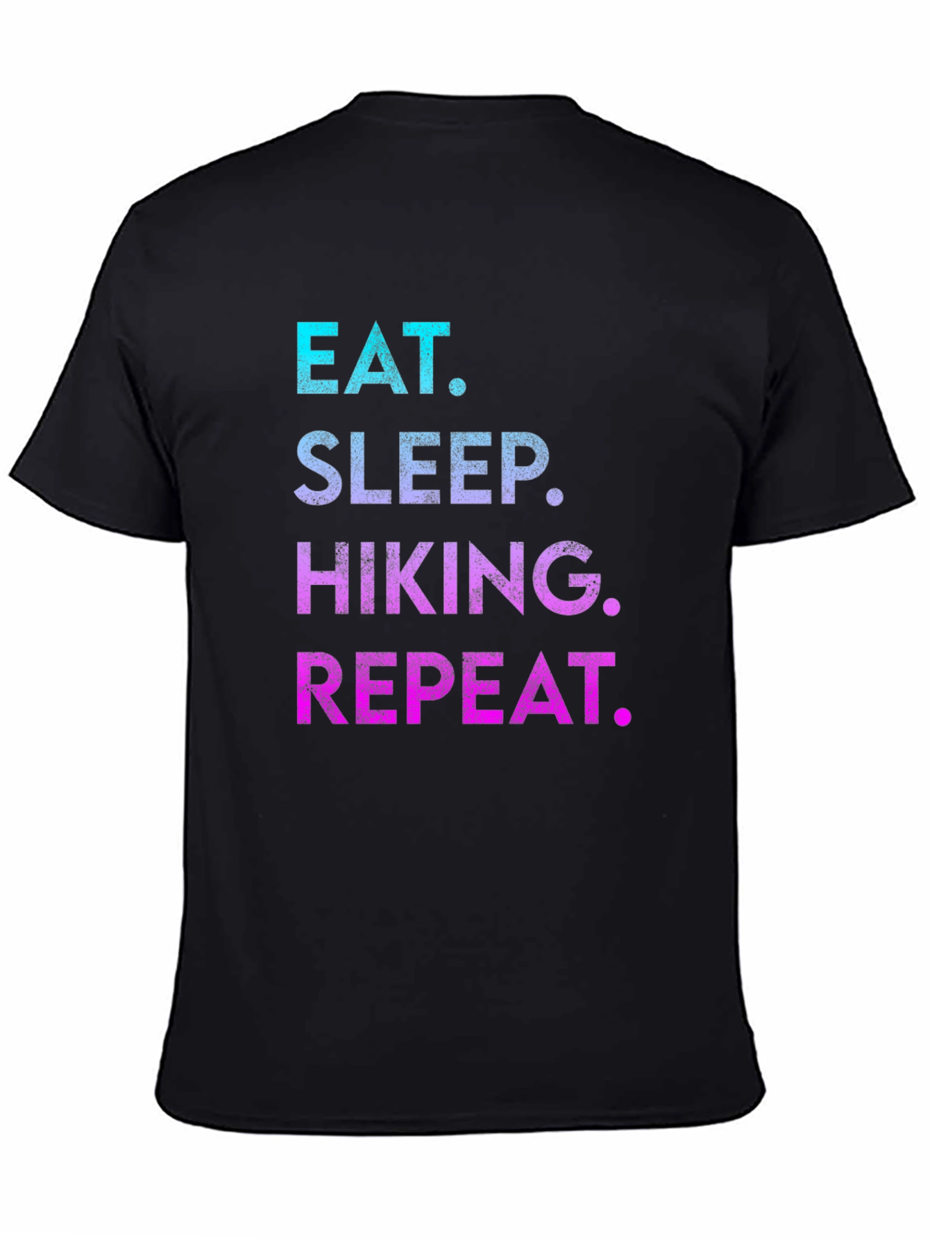 Eat Sleep Hiking Repeat T-Shirt - Black