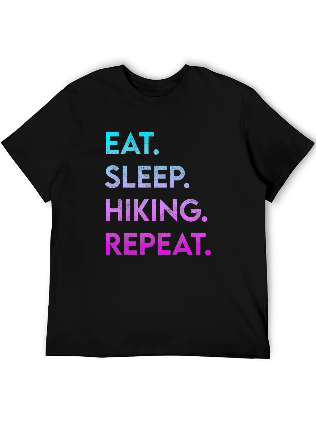Eat Sleep Hiking Repeat T-Shirt - Black
