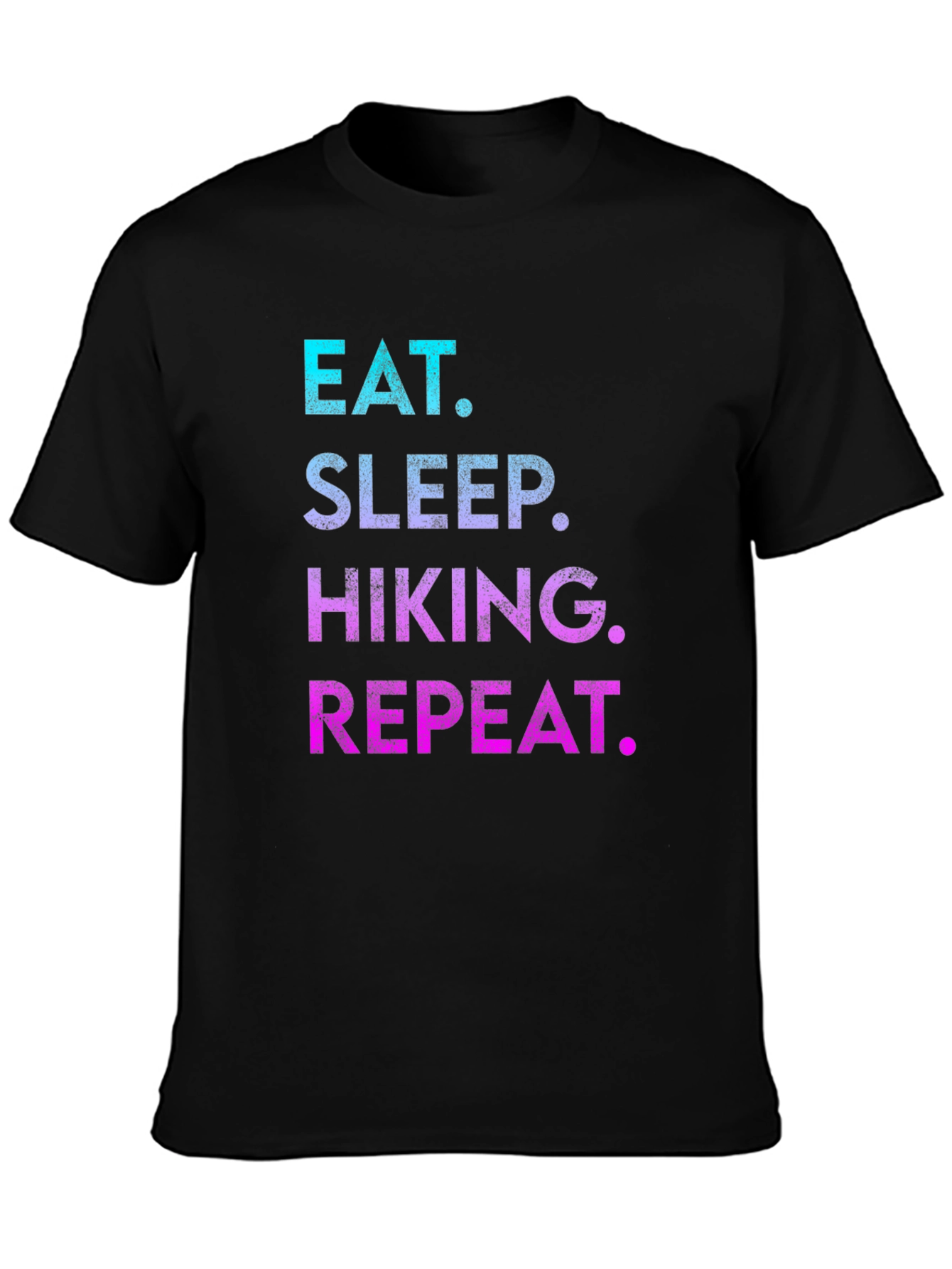 Eat Sleep Hiking Repeat T-Shirt - Black