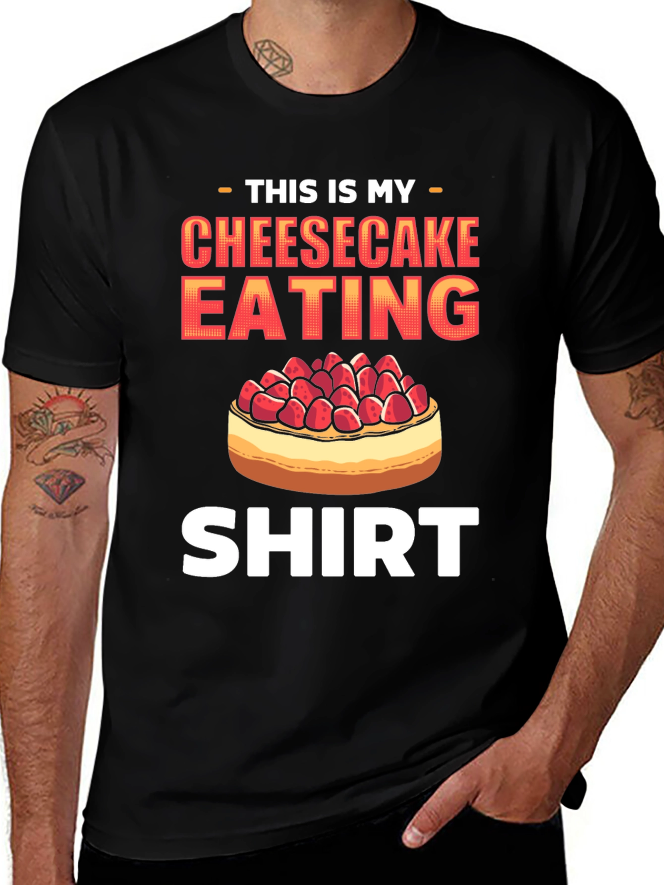 Cheesecake Eating Shirt - Funny Foodie Tee