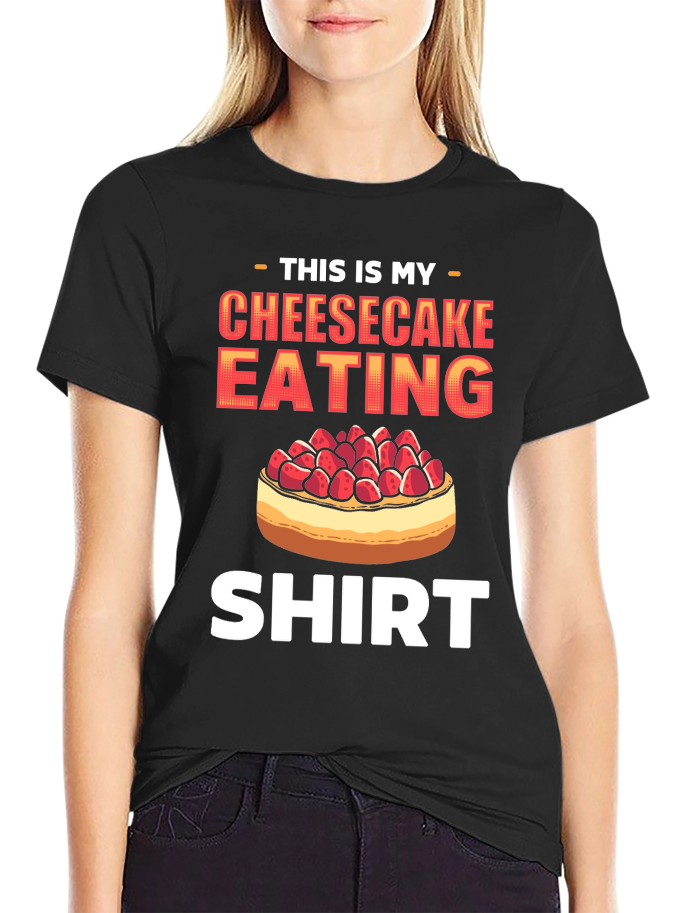 Cheesecake Eating Shirt - Funny Foodie Tee