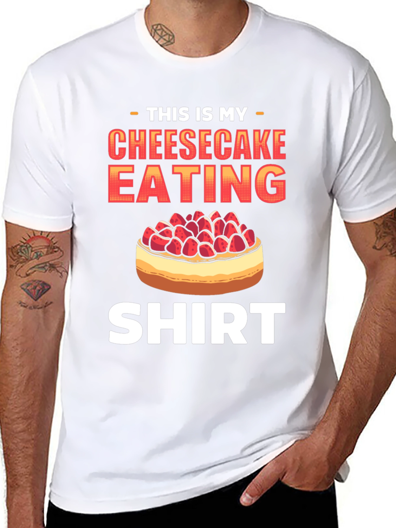 Cheesecake Eating Shirt - Funny Foodie Tee