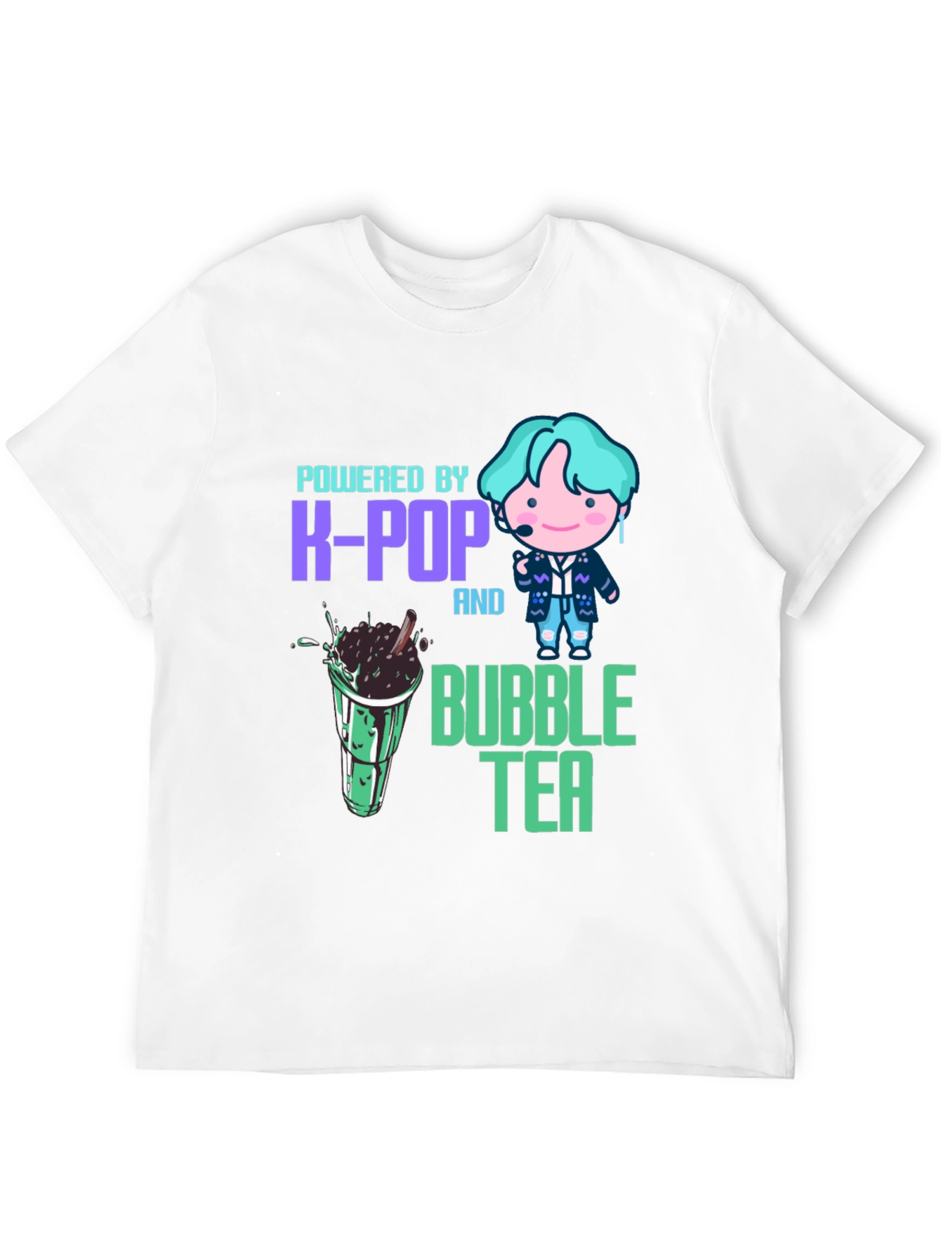 Powered by K-Pop and Bubble Tea T-Shirt