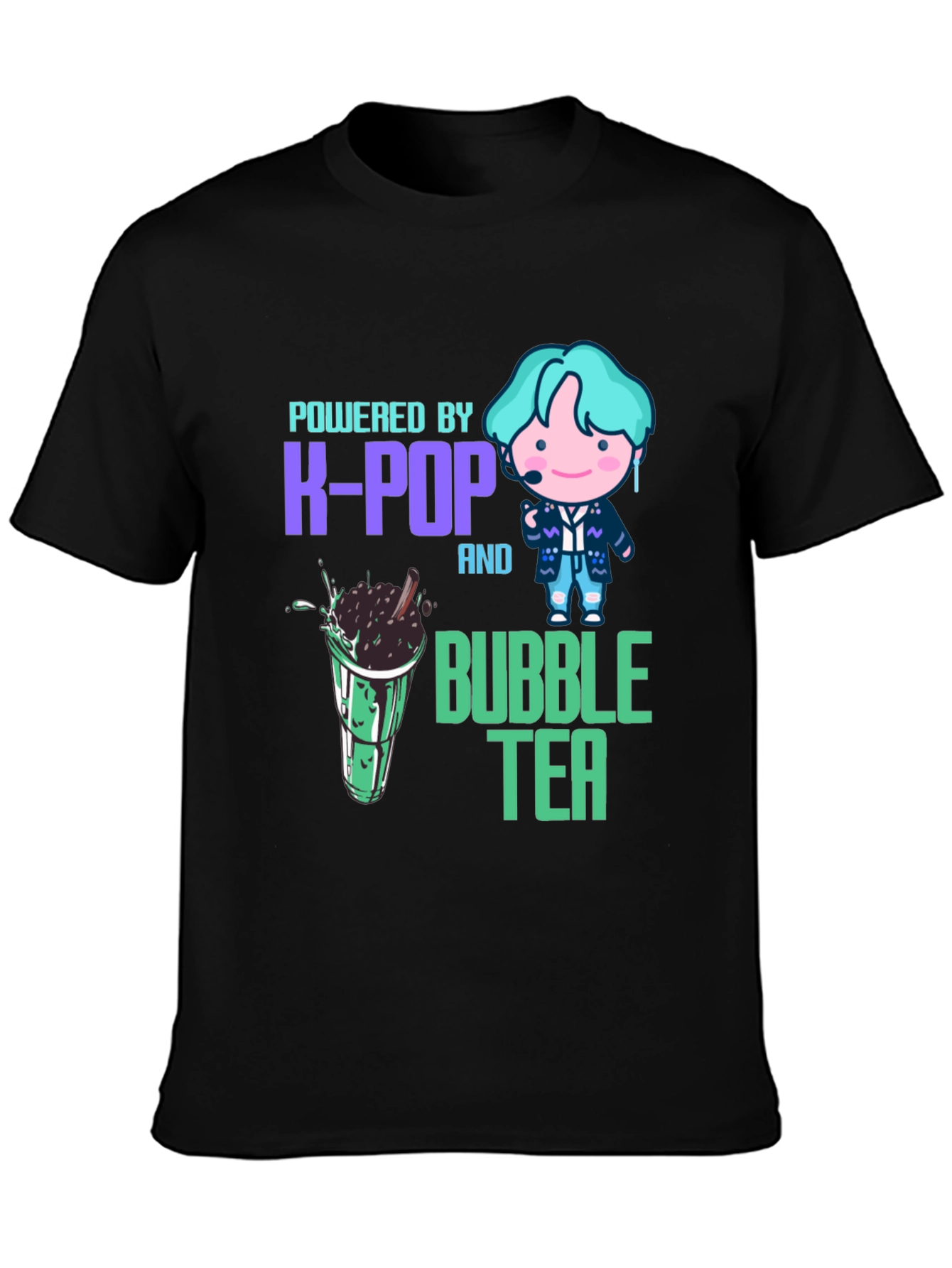Powered by K-Pop and Bubble Tea T-Shirt