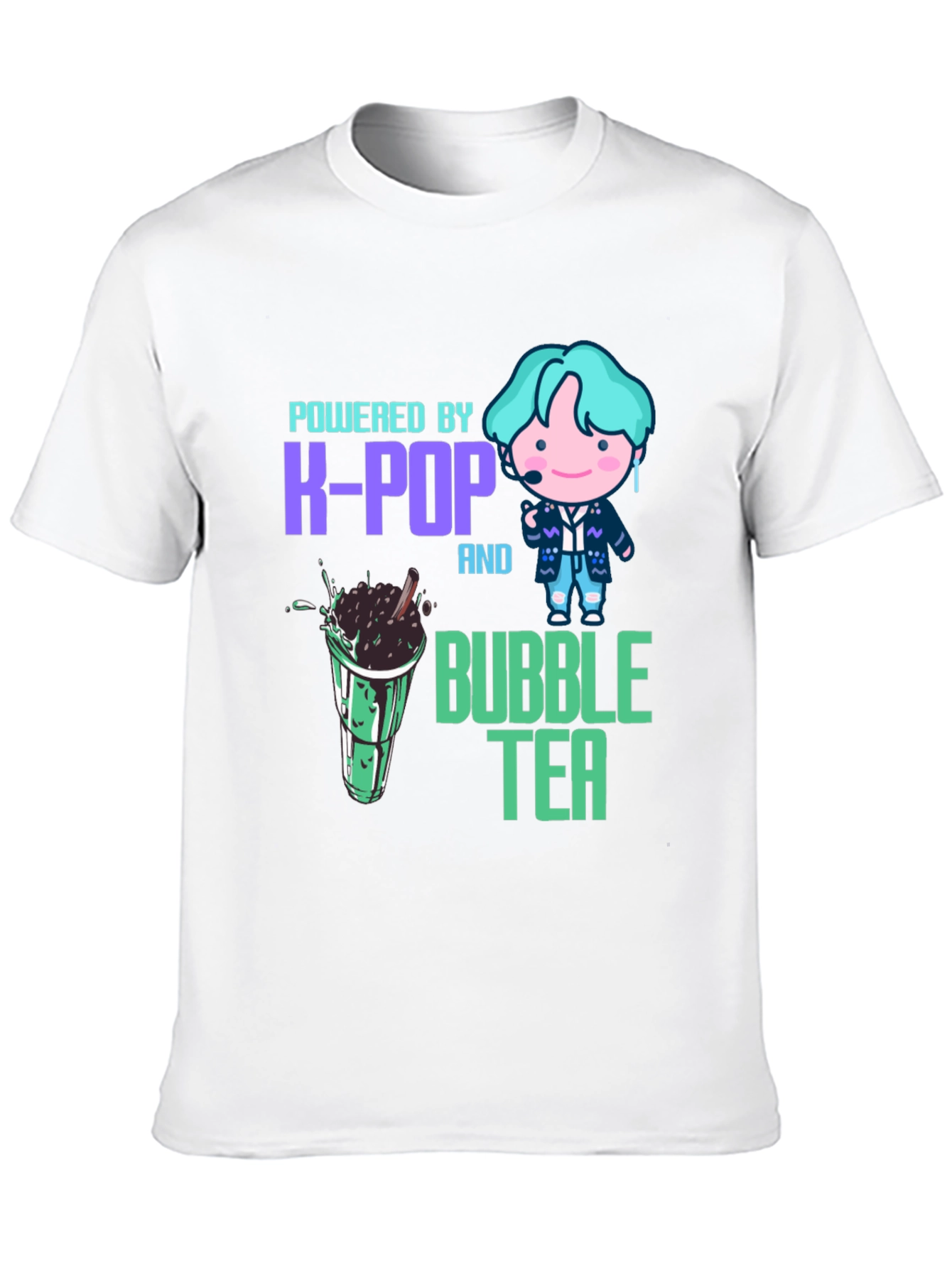 Powered by K-Pop and Bubble Tea T-Shirt