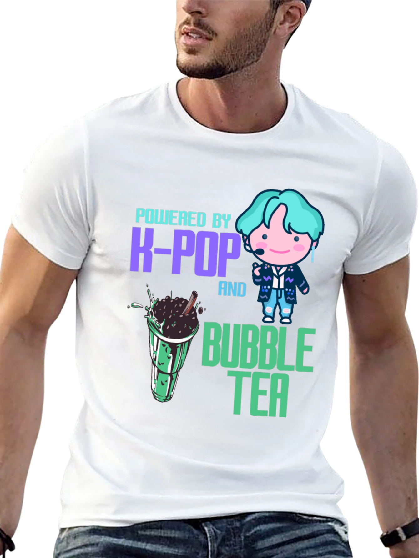 Powered by K-Pop and Bubble Tea T-Shirt