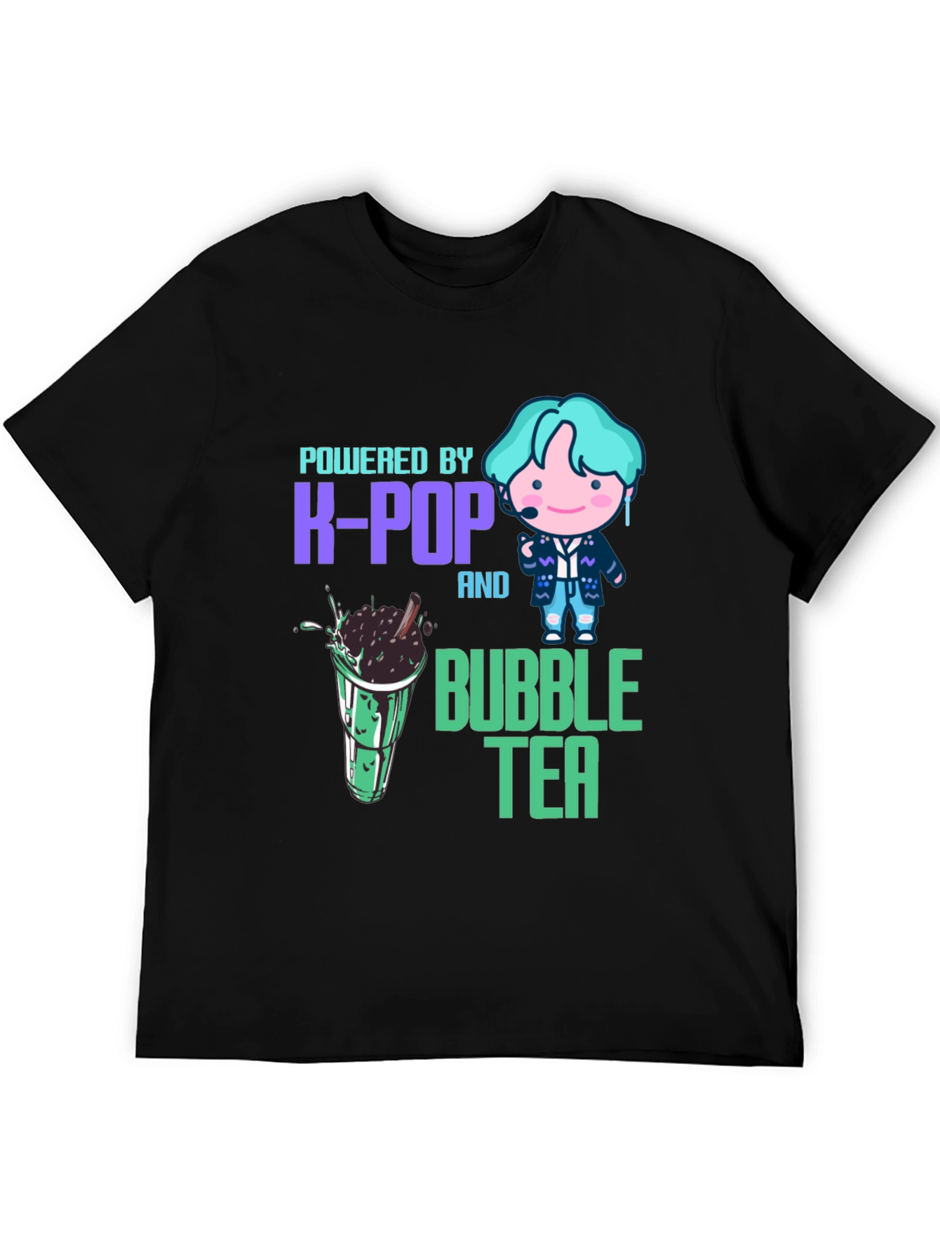 Powered by K-Pop and Bubble Tea T-Shirt