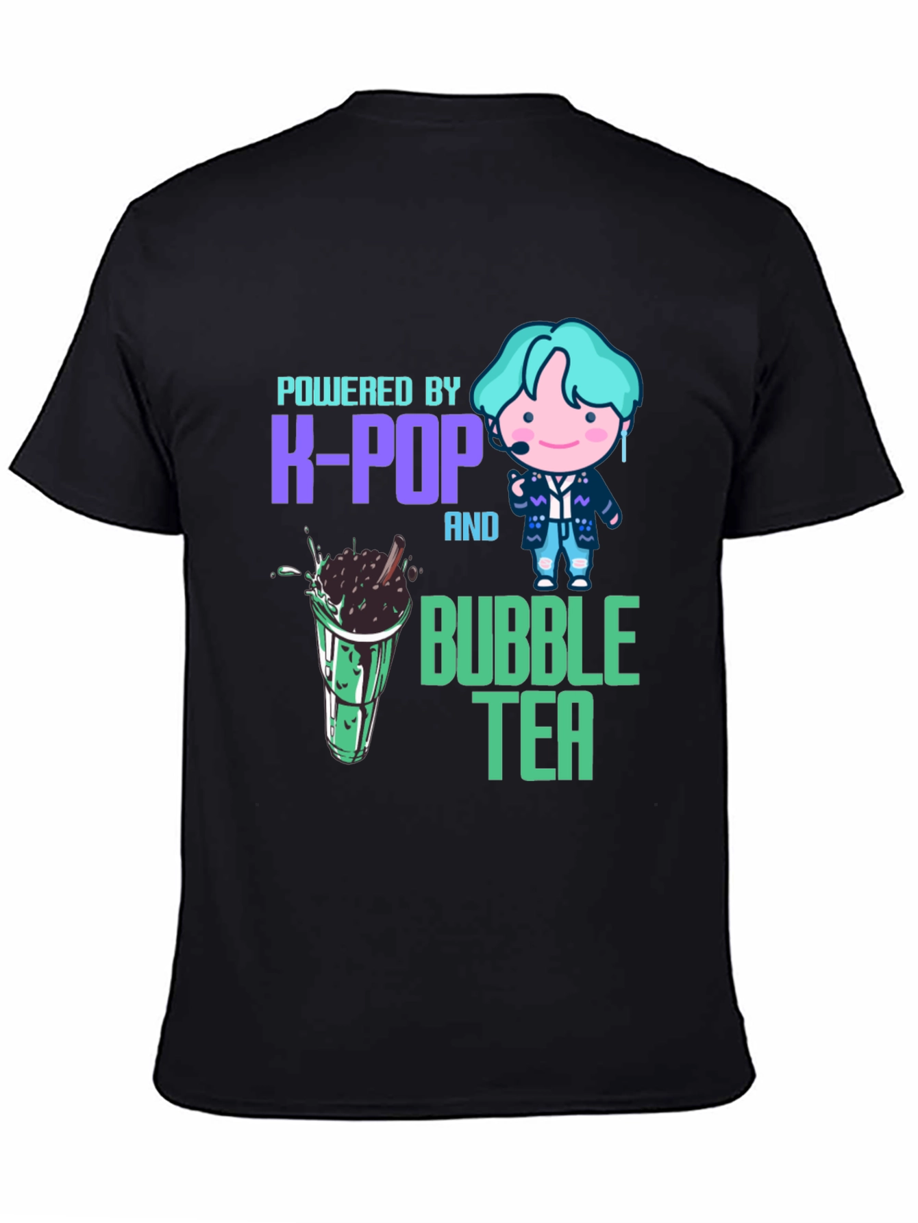 Powered by K-Pop and Bubble Tea T-Shirt