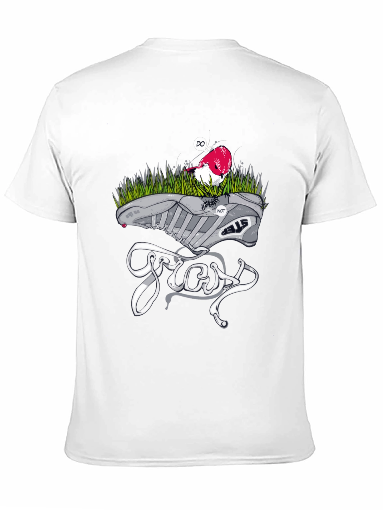Unique Graphic Tee - Bird Shoe & Gross
