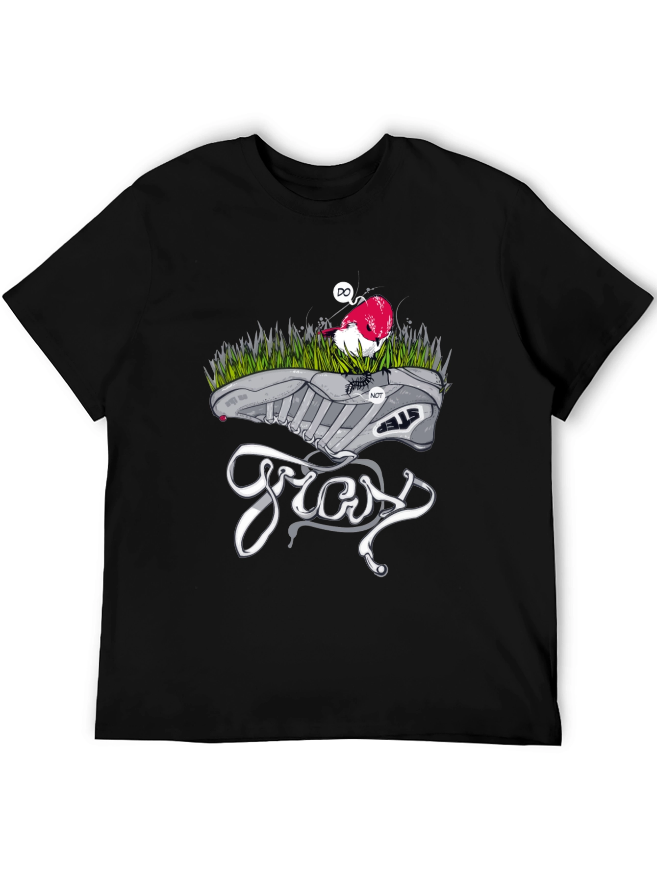 Unique Graphic Tee - Bird Shoe & Gross