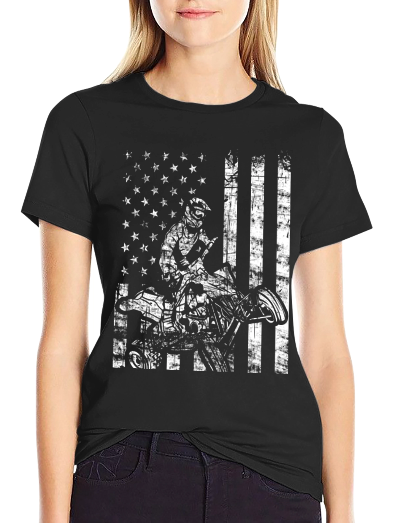American Flag ATV T-Shirt