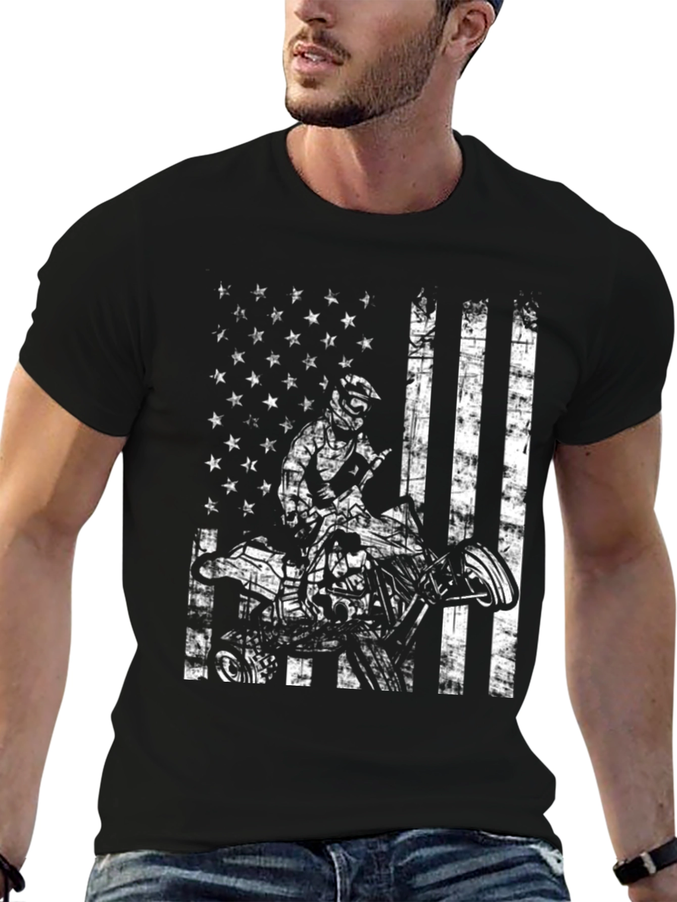 American Flag ATV T-Shirt