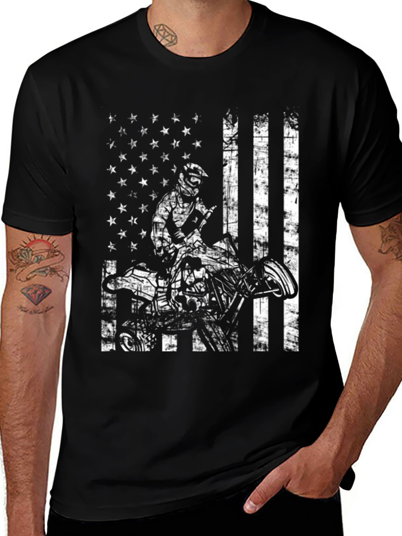 American Flag ATV T-Shirt