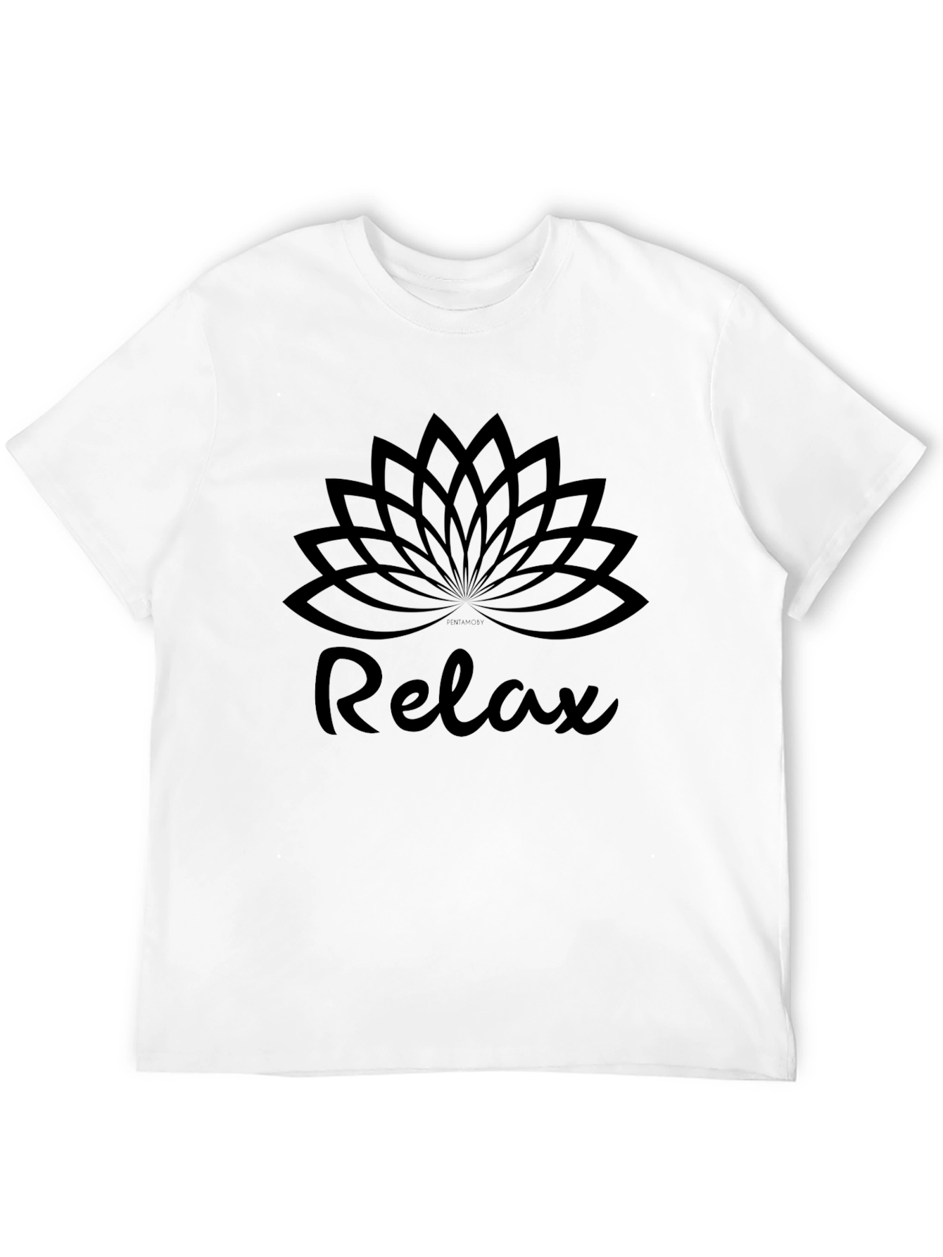 Relax Lotus Flower Graphic Tee - Soft Cotton Blend