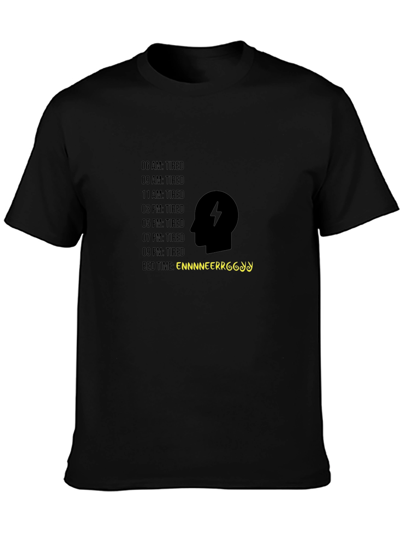 Engineer Tiredness Black T-Shirt
