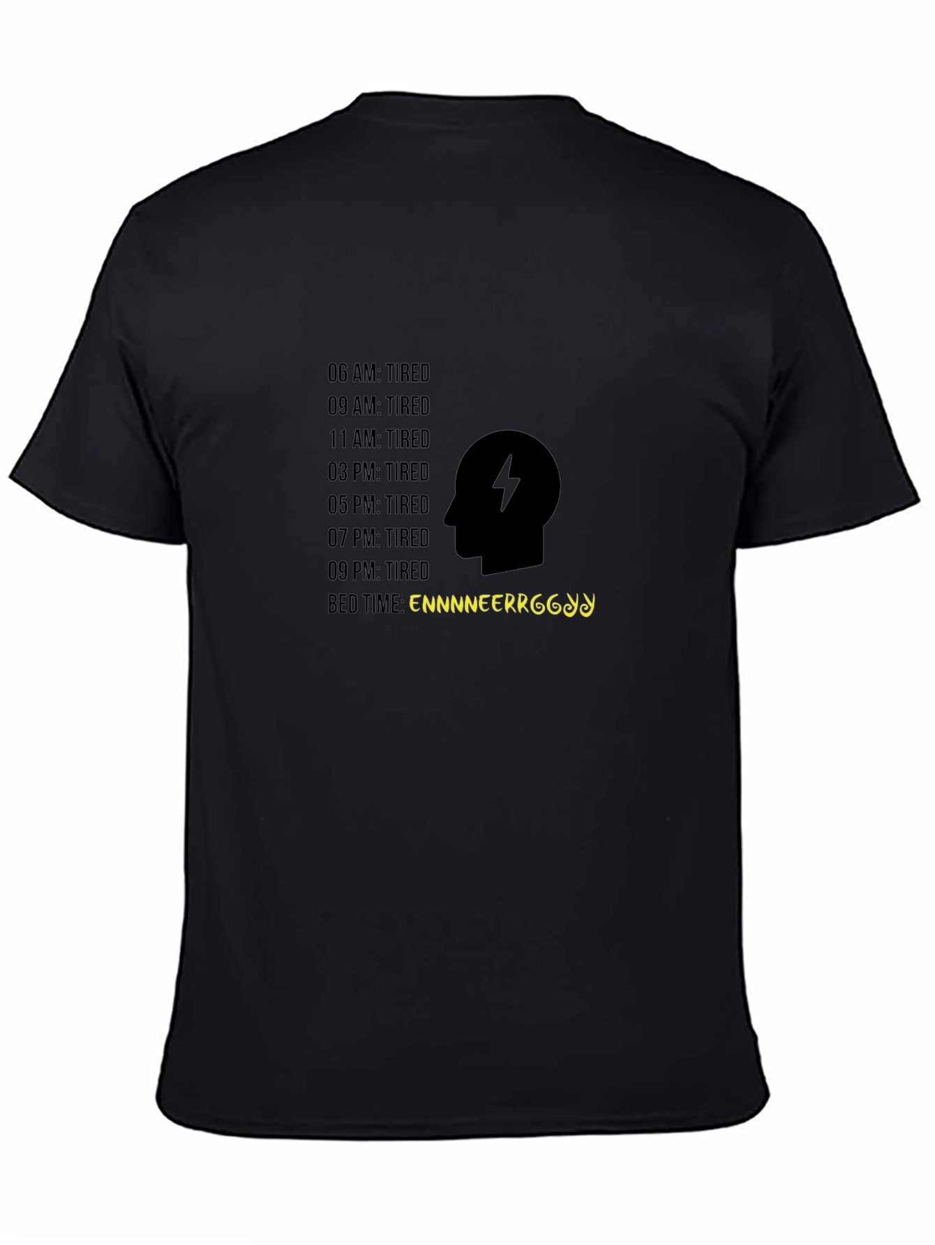 Engineer Tiredness Black T-Shirt