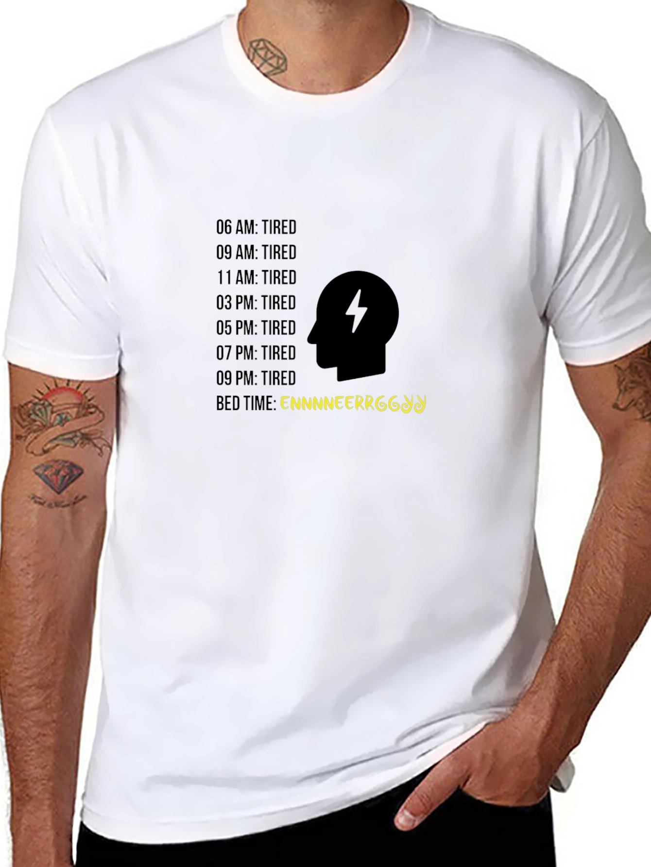 Engineer Tiredness Black T-Shirt