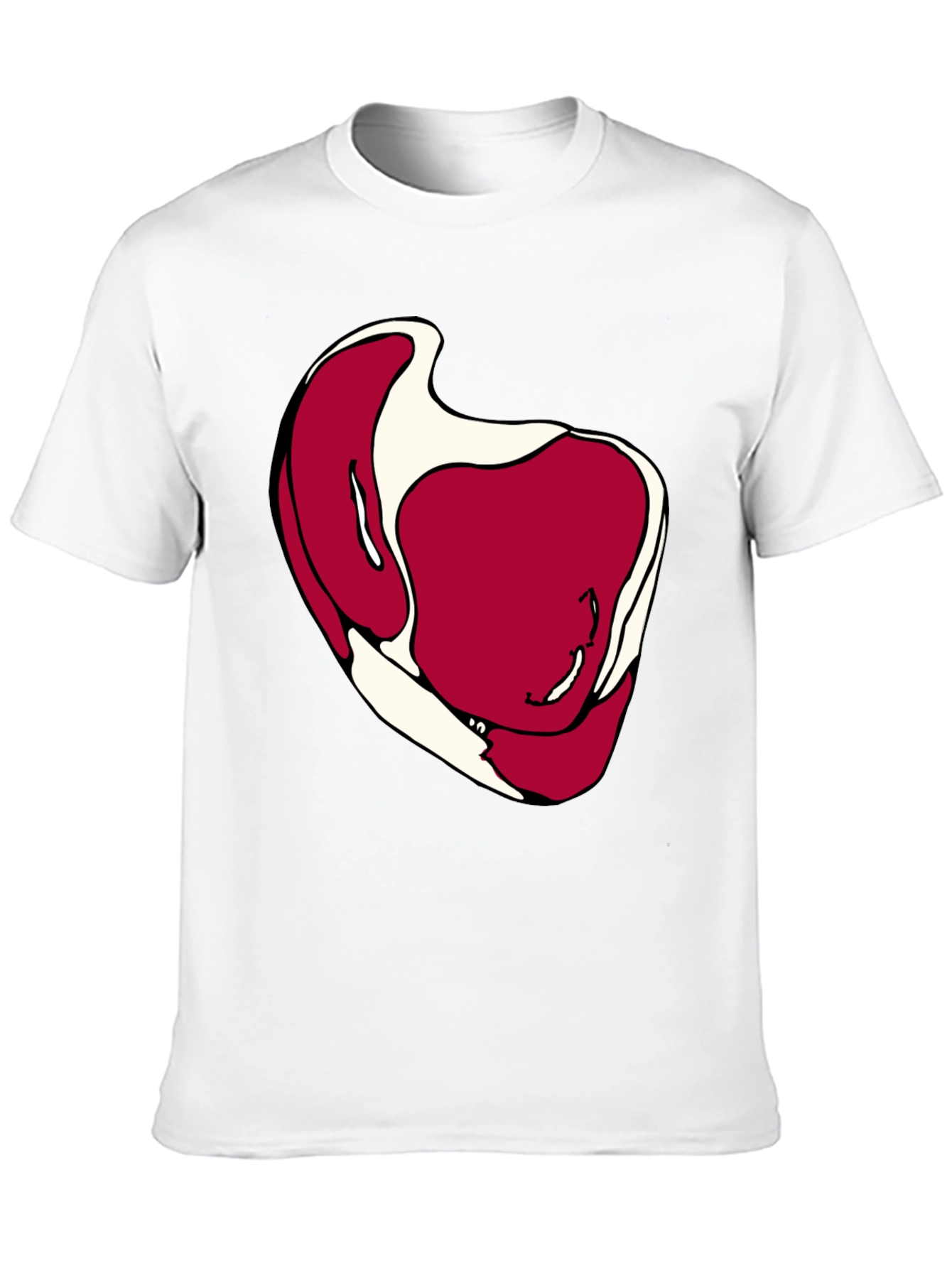 Steak Graphic Black T-Shirt - Novelty Foodie Tee