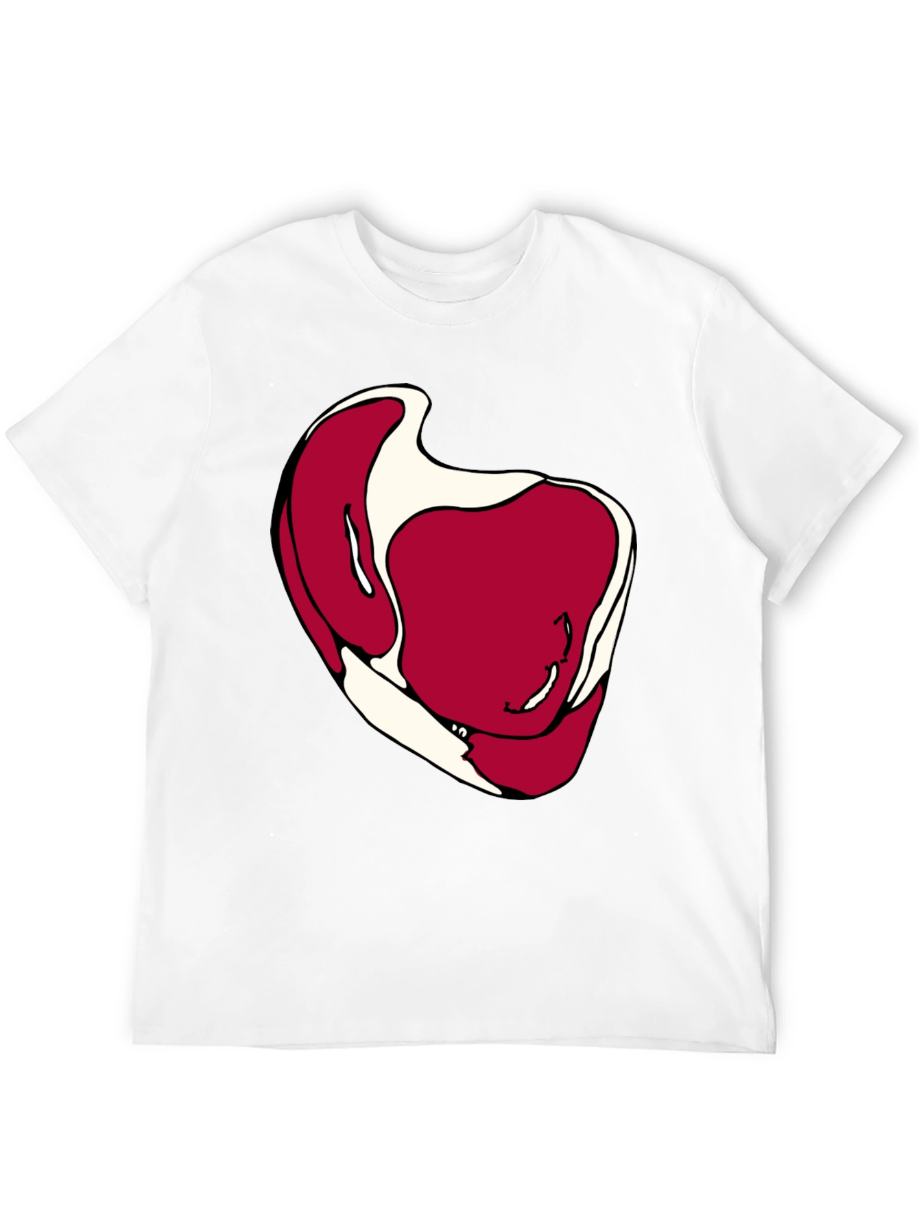 Steak Graphic Black T-Shirt - Novelty Foodie Tee