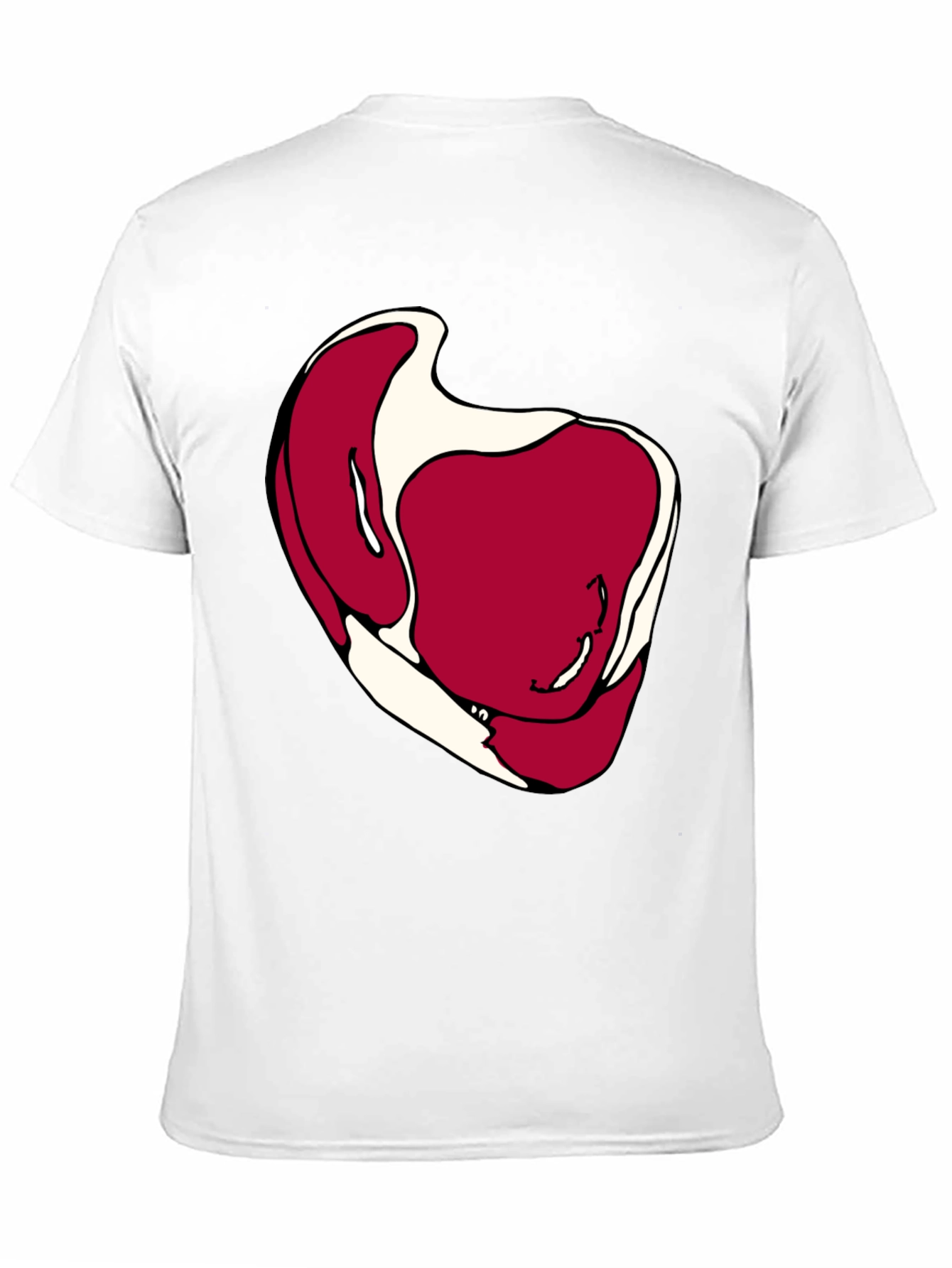 Steak Graphic Black T-Shirt - Novelty Foodie Tee