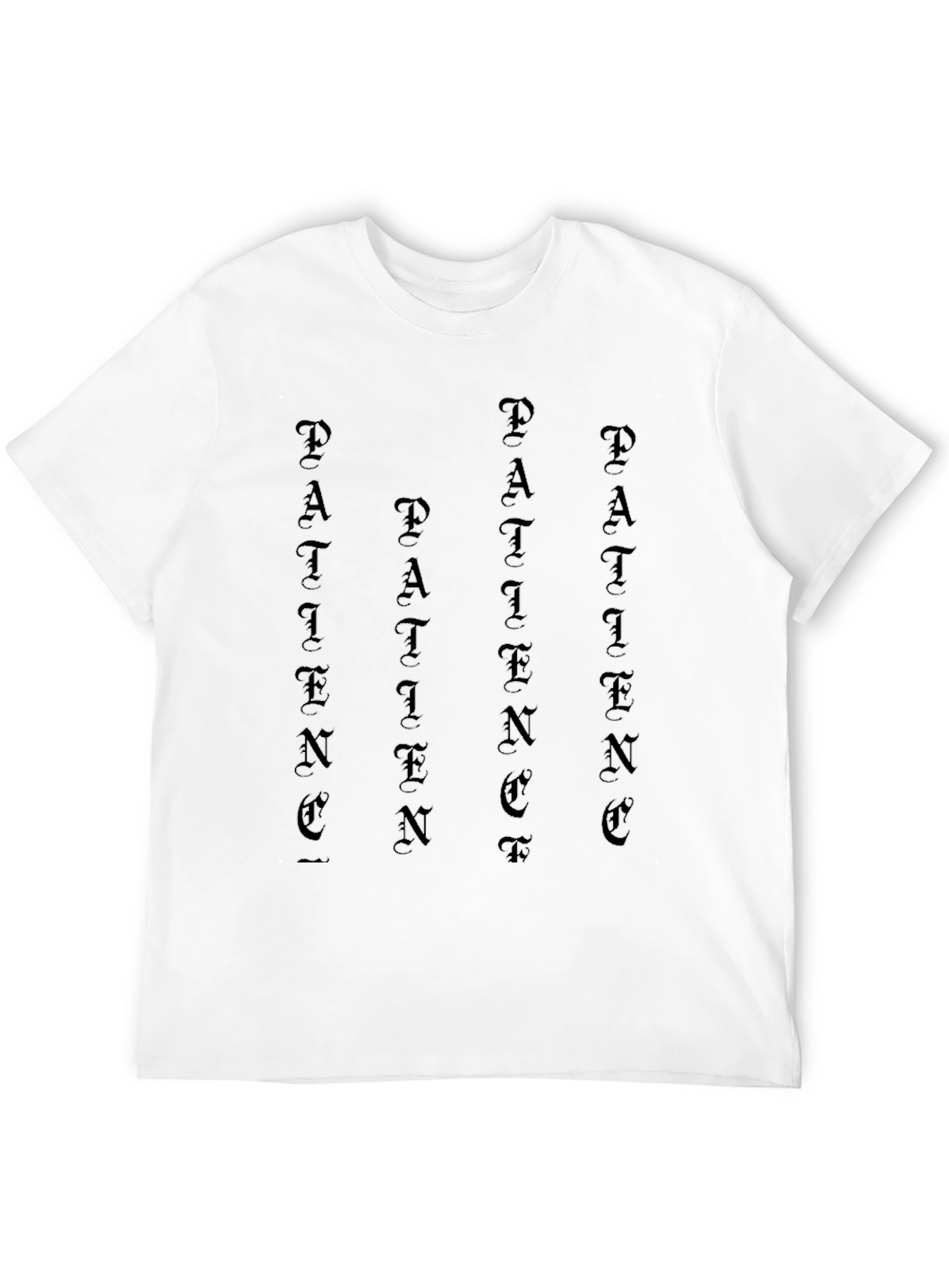 Patience Black Graphic Tee