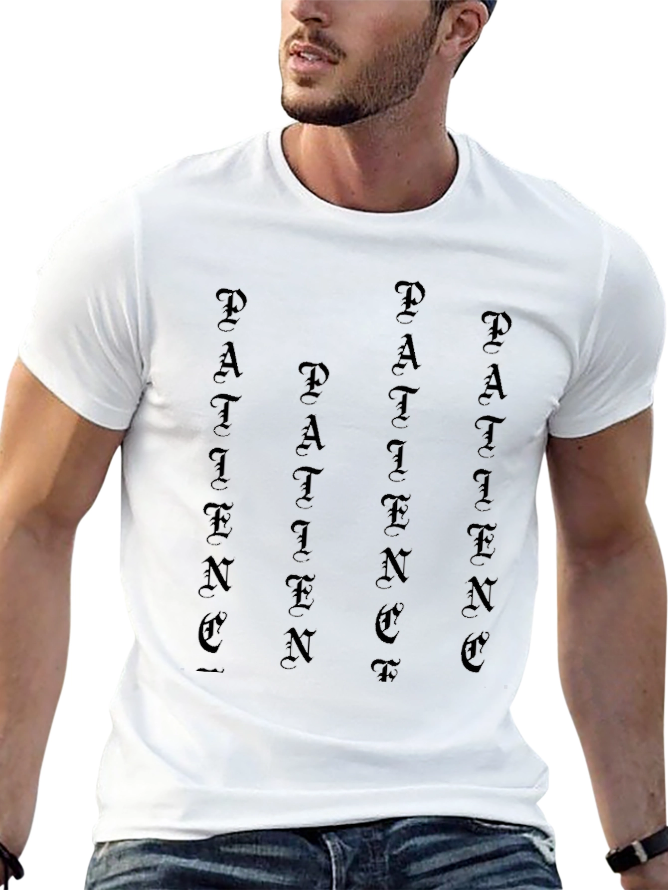 Patience Black Graphic Tee