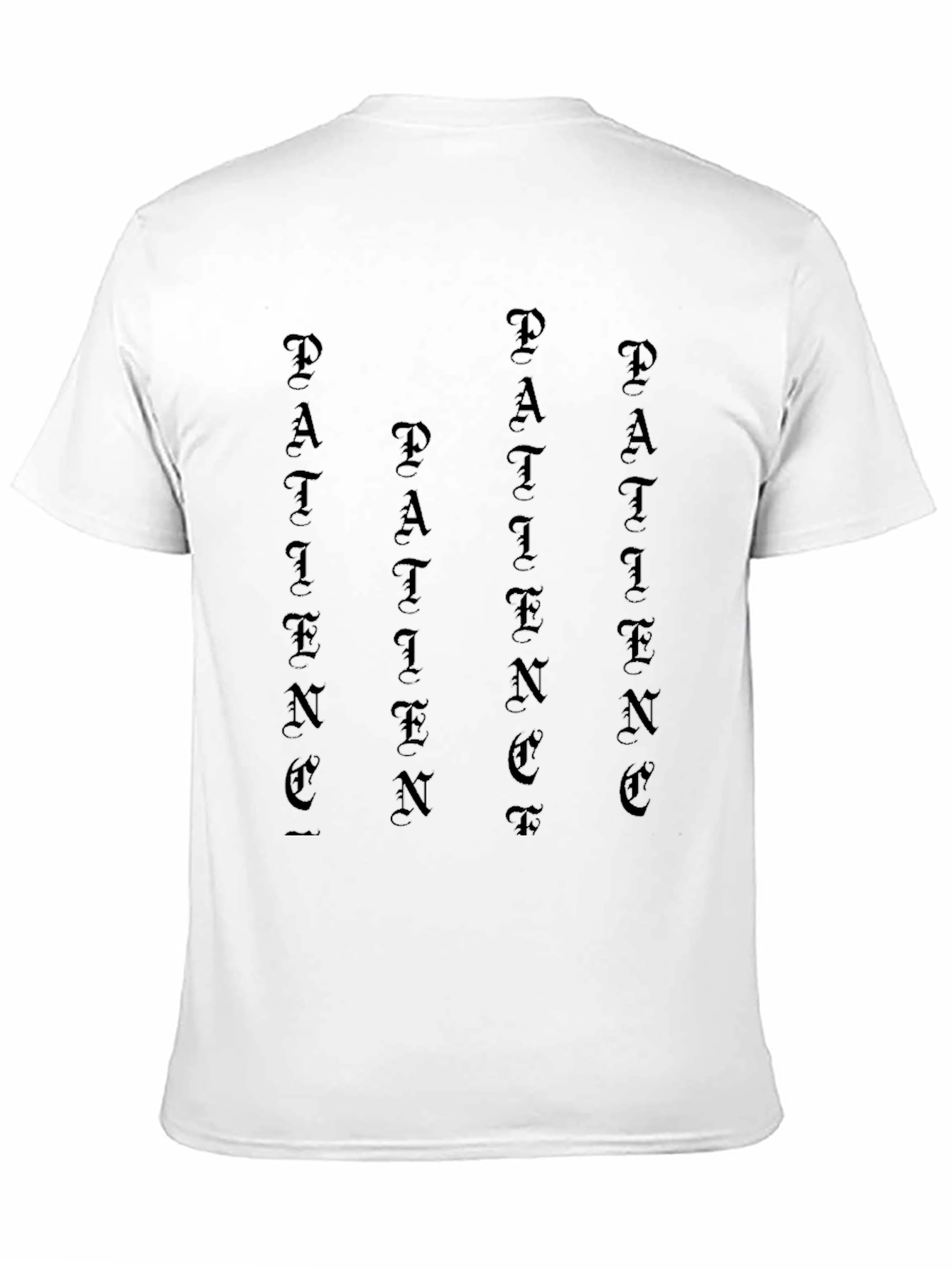 Patience Black Graphic Tee