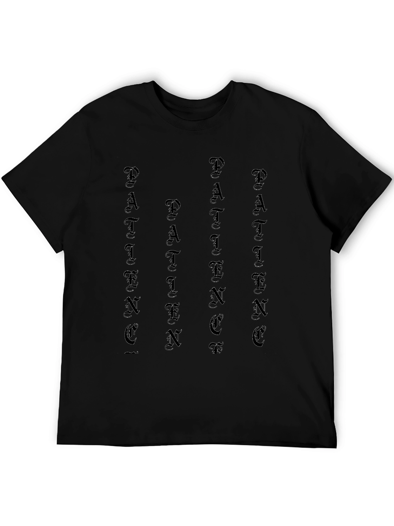 Patience Black Graphic Tee