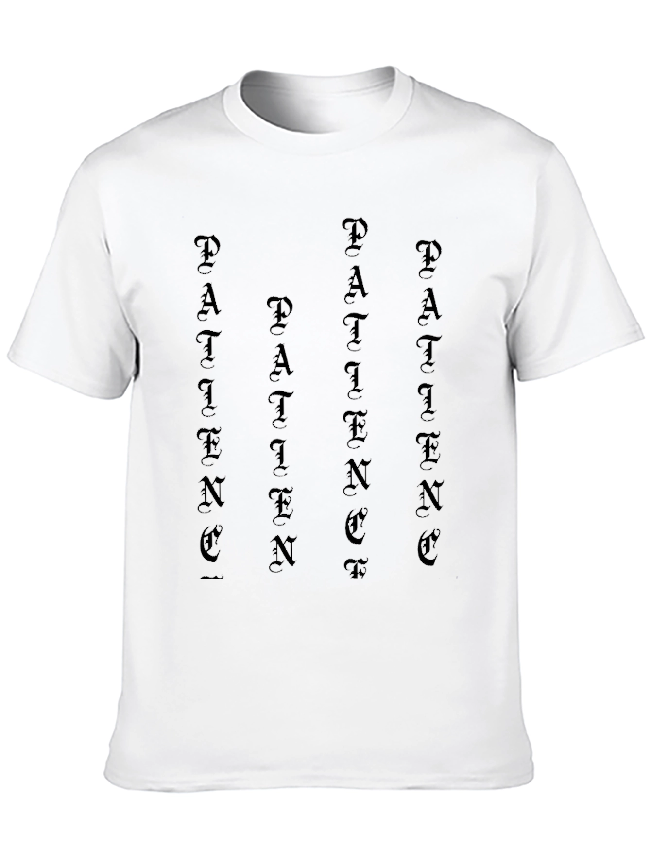 Patience Black Graphic Tee