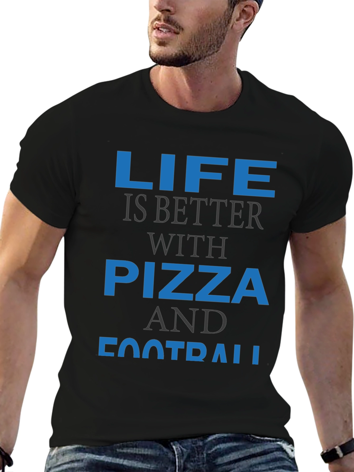 Life is Better with Pizza and Football T-Shirt