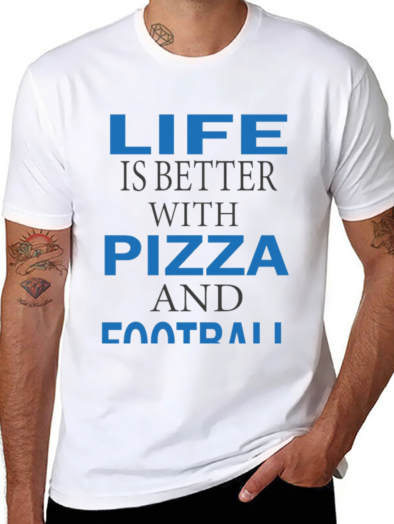 Life is Better with Pizza and Football T-Shirt