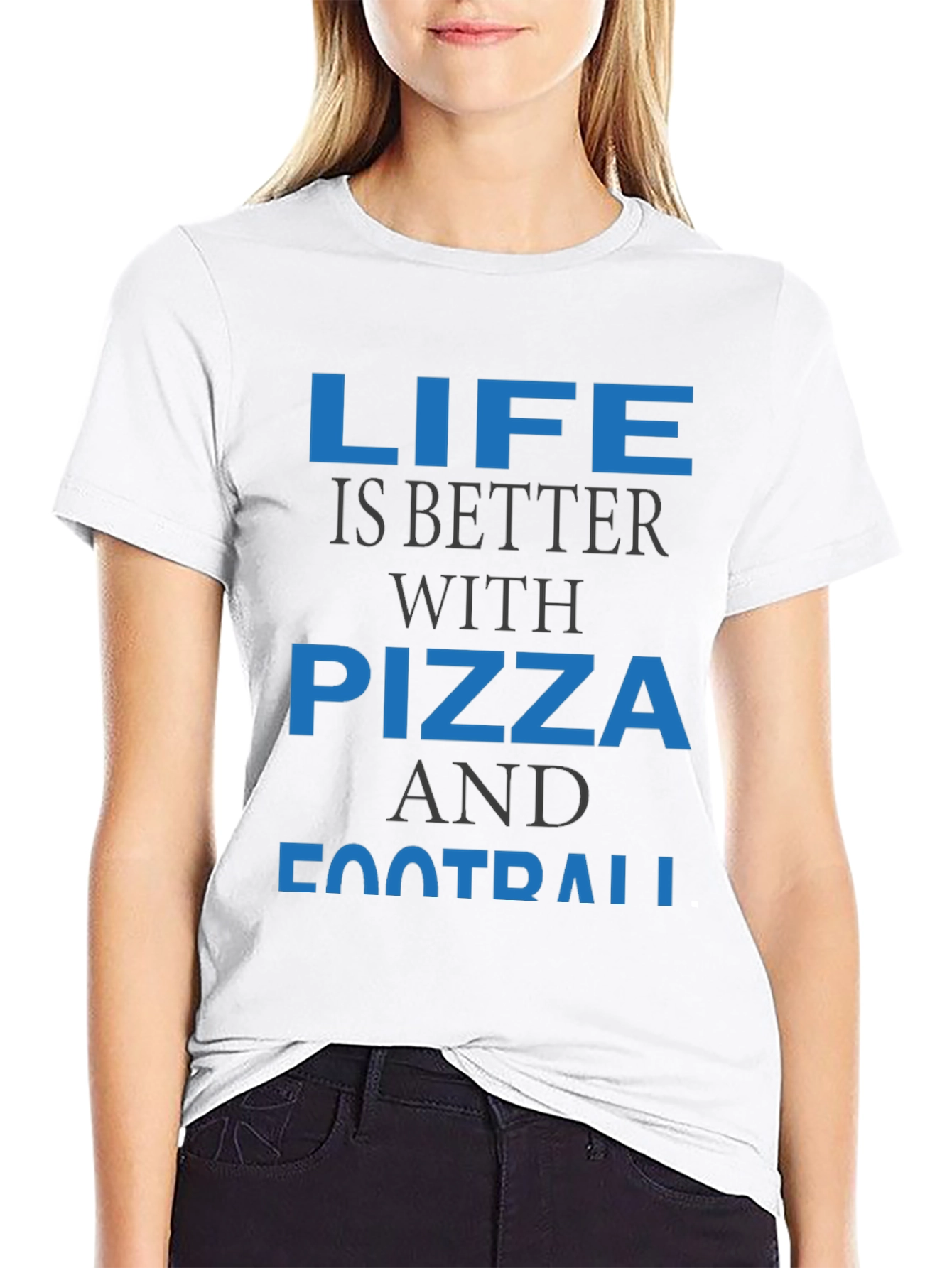 Life is Better with Pizza and Football T-Shirt