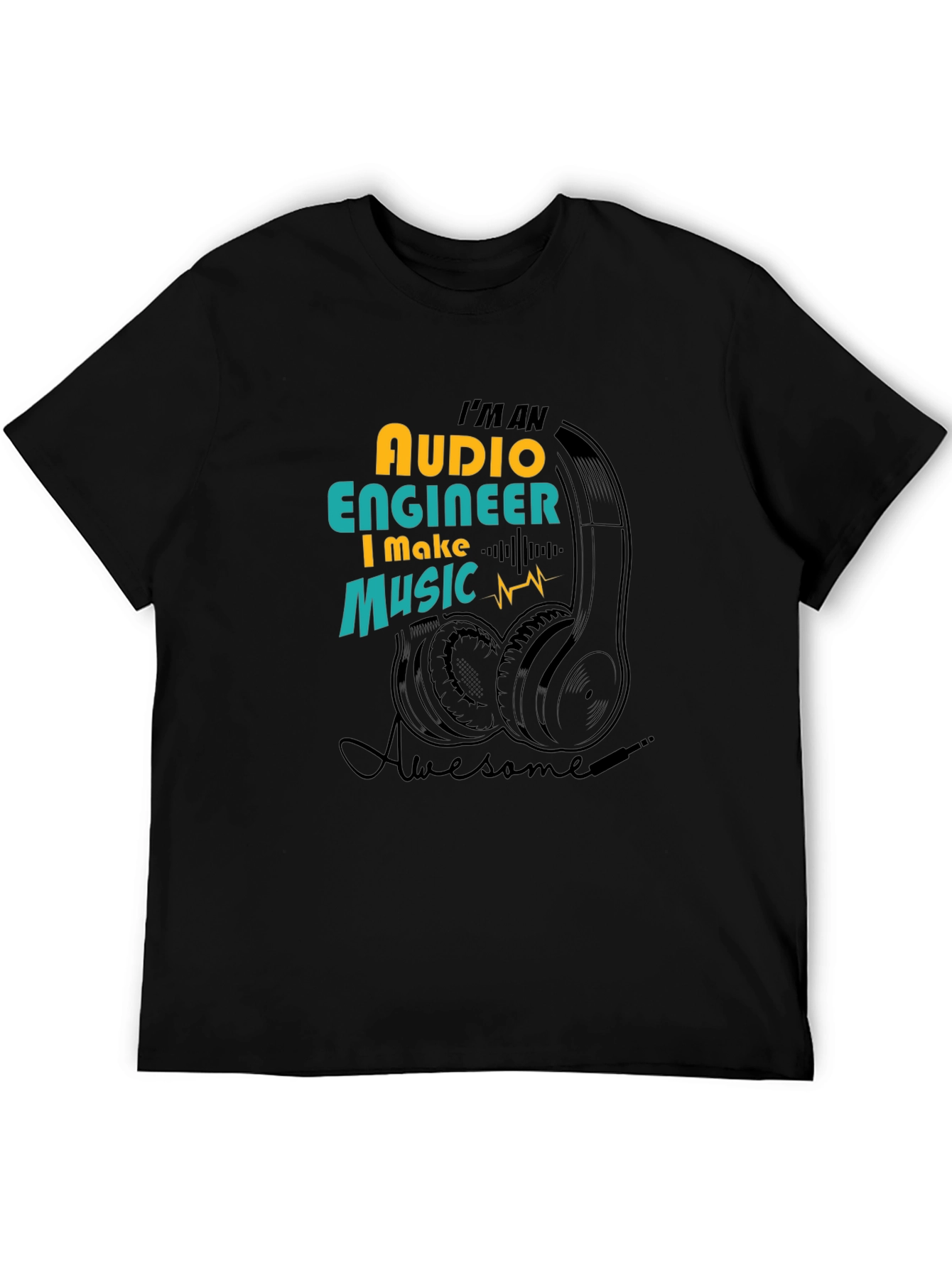 Audio Engineer Music T-Shirt - Awesome Sound Professional Tee