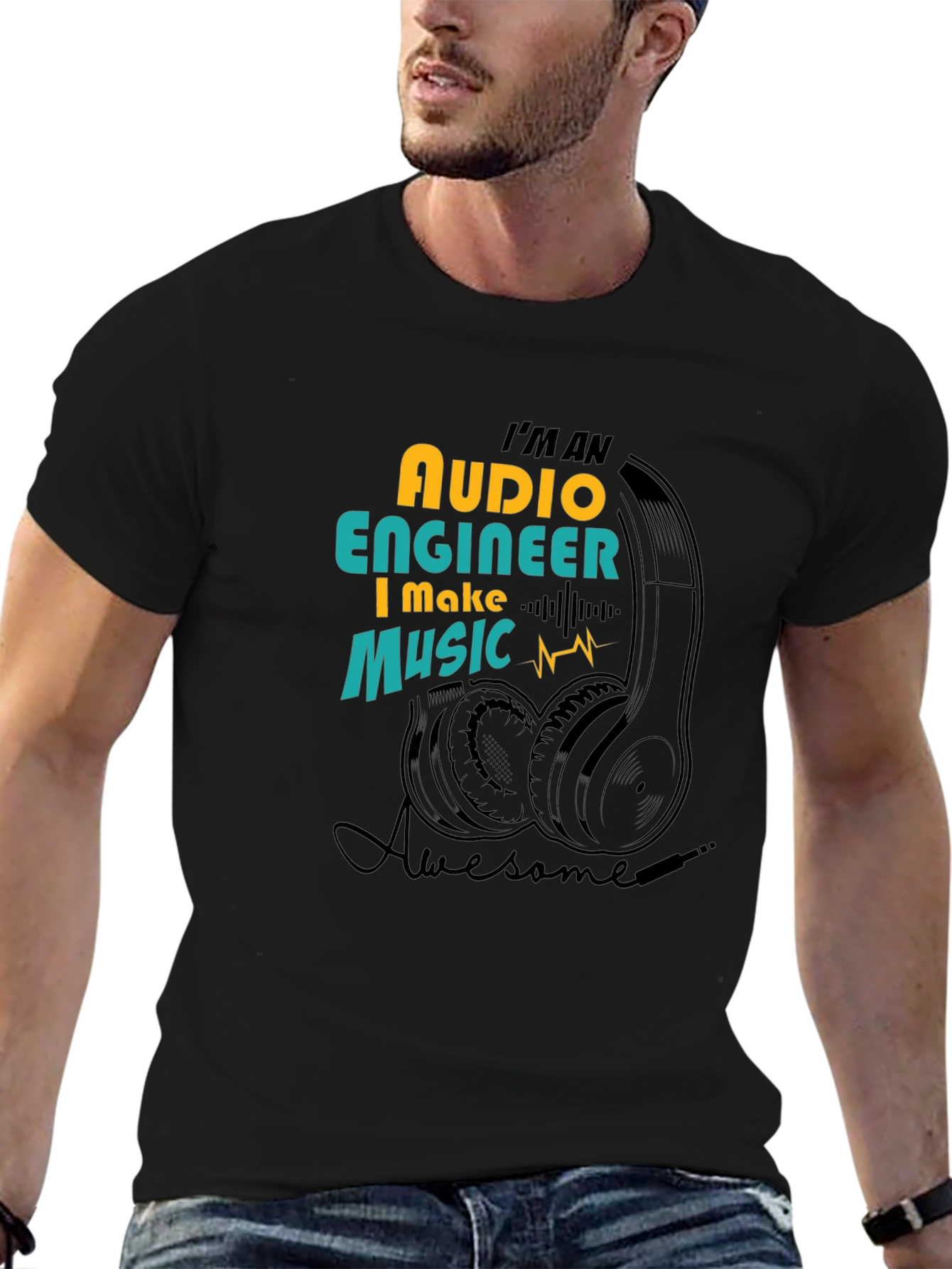 Audio Engineer Music T-Shirt - Awesome Sound Professional Tee