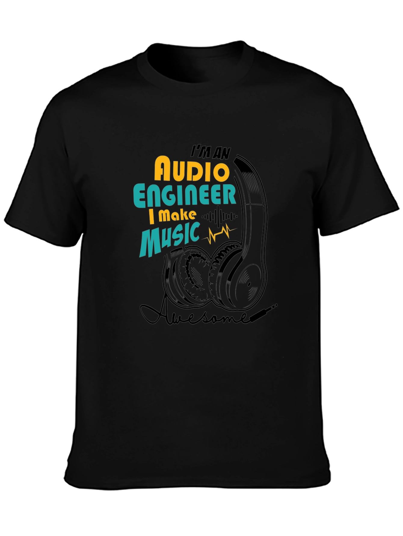 Audio Engineer Music T-Shirt - Awesome Sound Professional Tee
