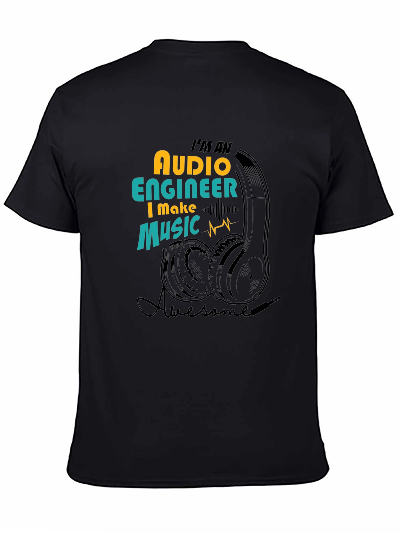 Audio Engineer Music T-Shirt - Awesome Sound Professional Tee