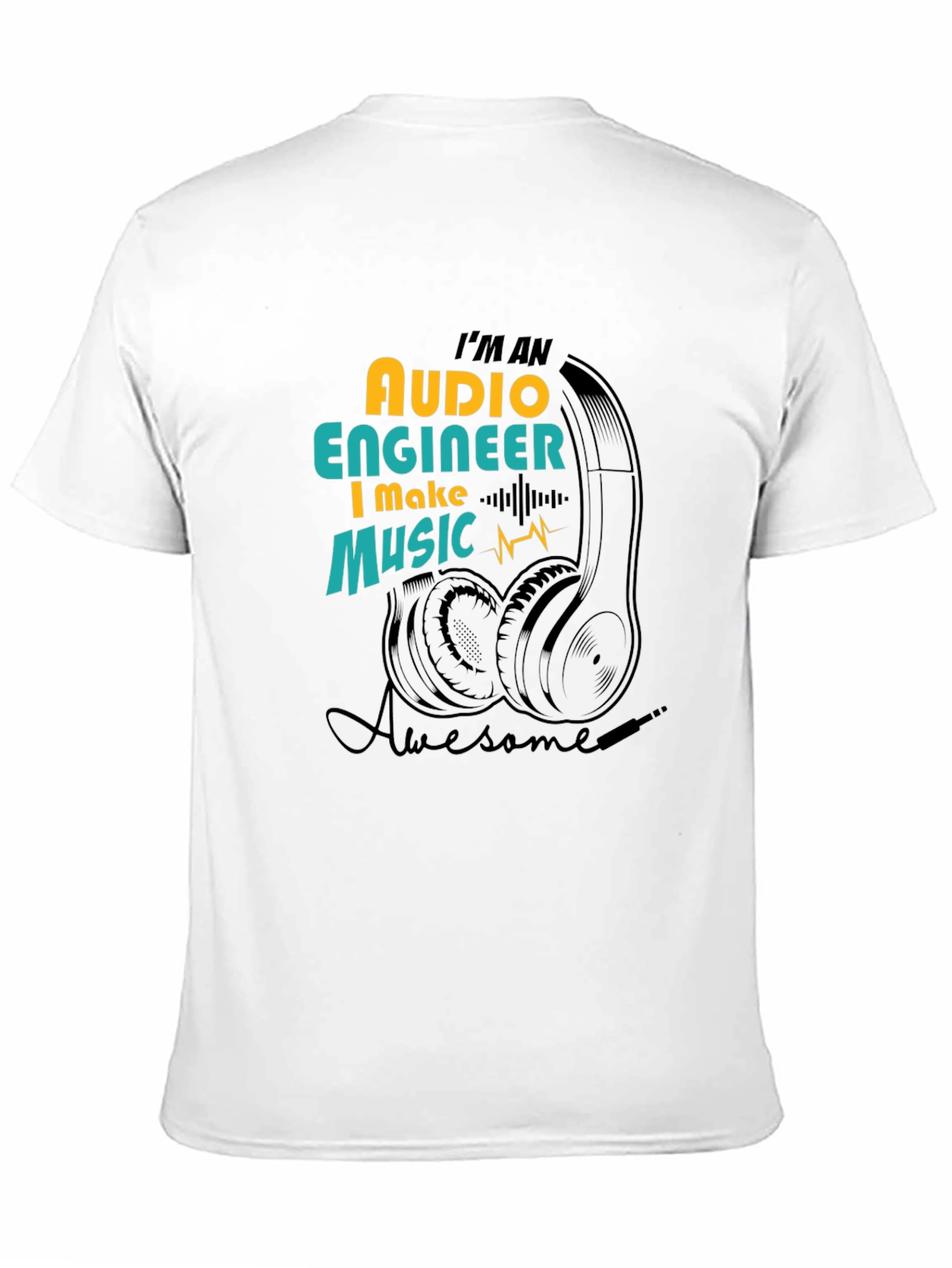 Audio Engineer Music T-Shirt - Awesome Sound Professional Tee