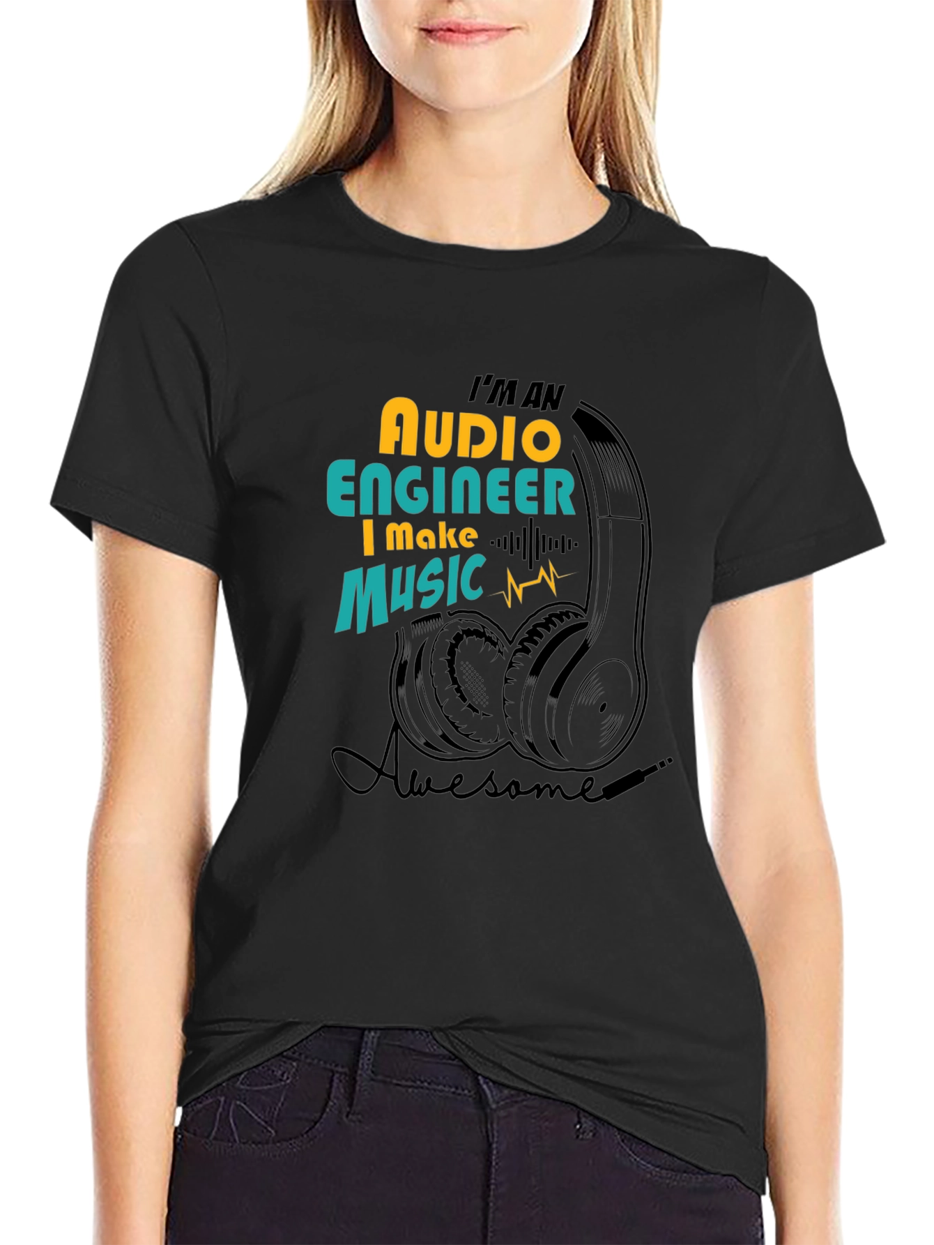 Audio Engineer Music T-Shirt - Awesome Sound Professional Tee