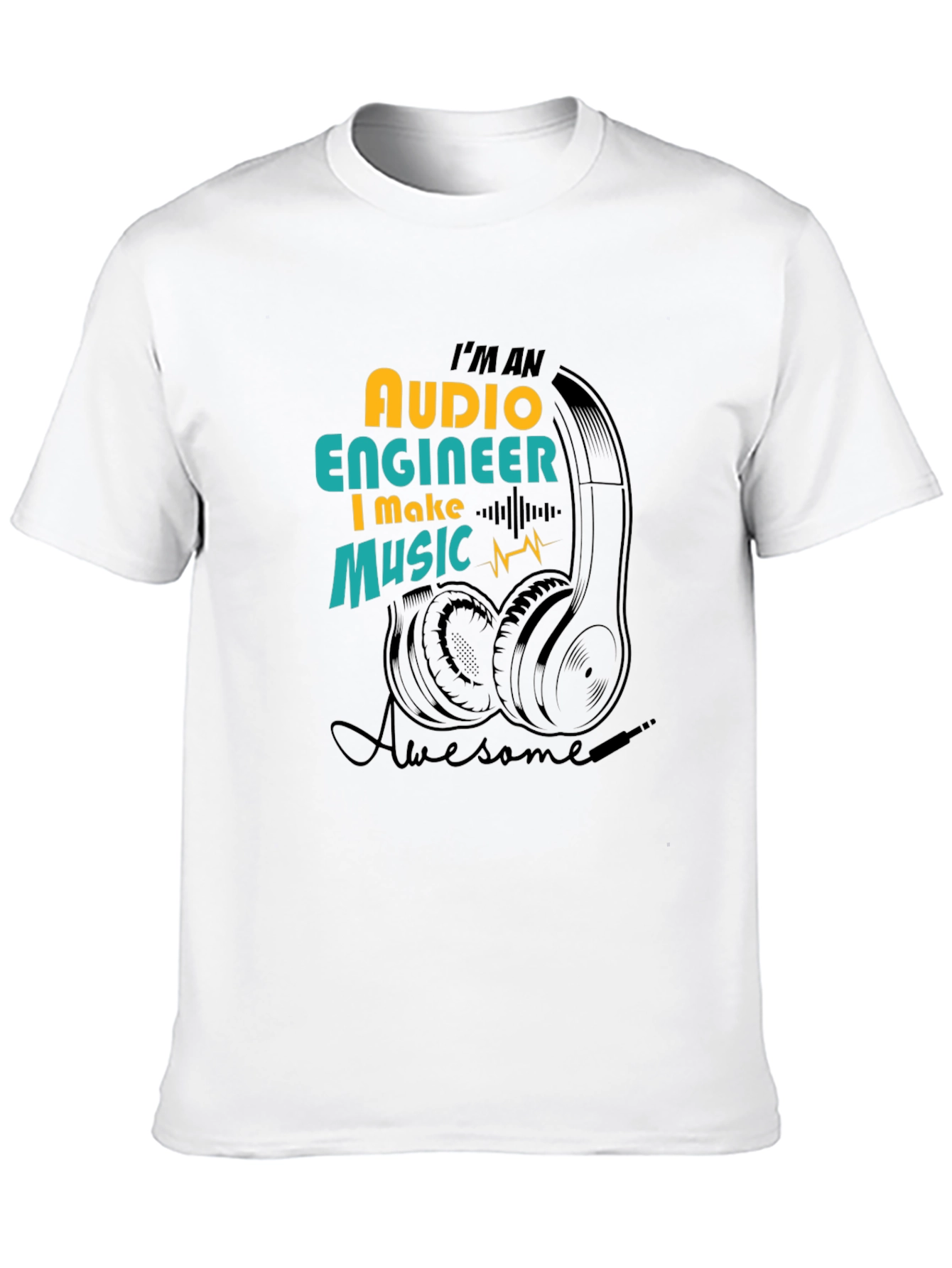 Audio Engineer Music T-Shirt - Awesome Sound Professional Tee