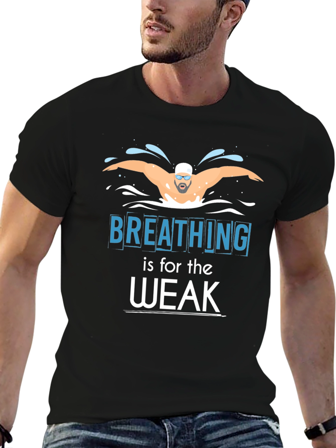 Breathing is for the Weak Swimmer T-Shirt