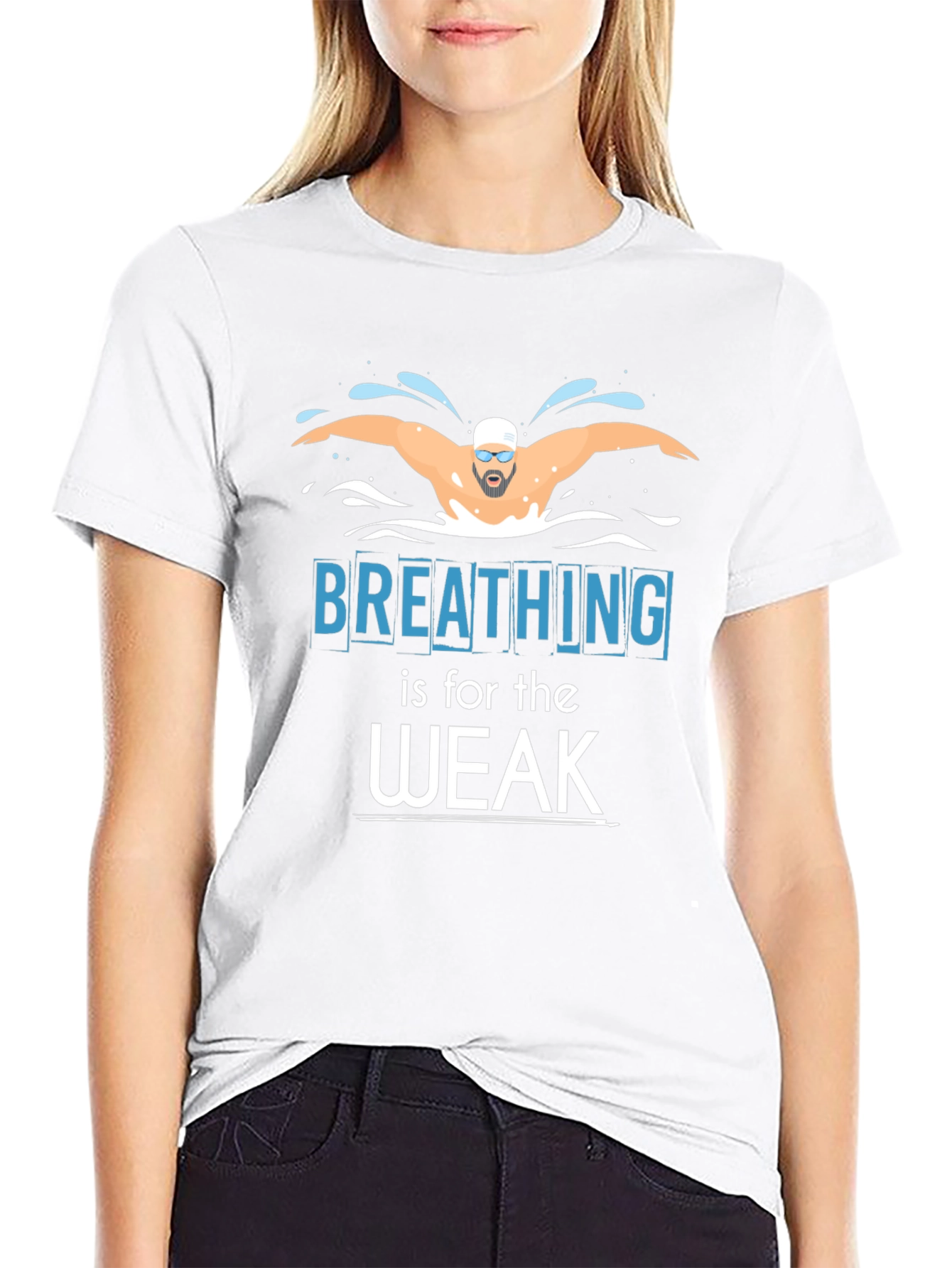 Breathing is for the Weak Swimmer T-Shirt