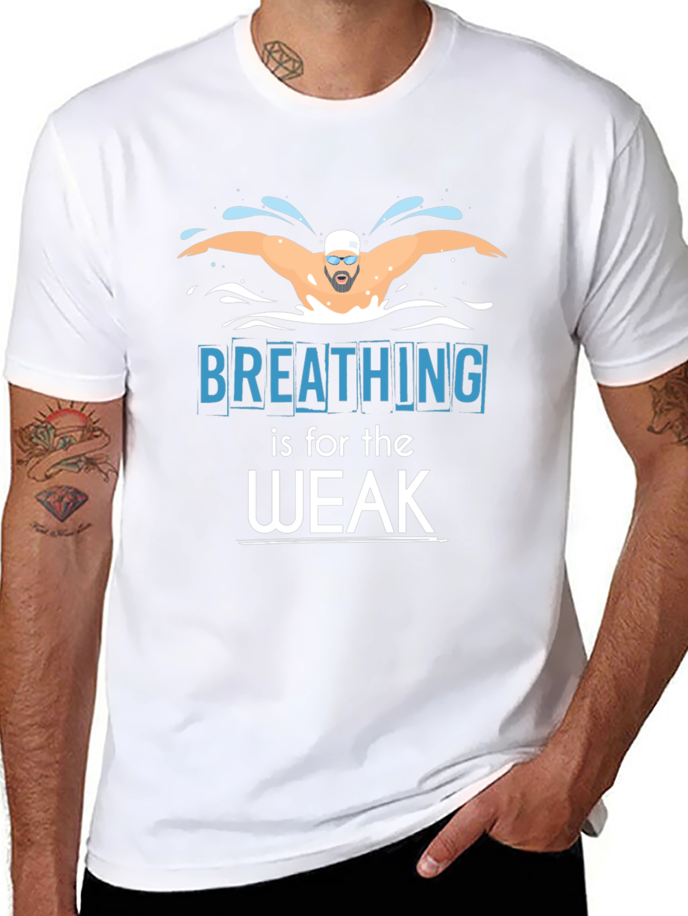 Breathing is for the Weak Swimmer T-Shirt